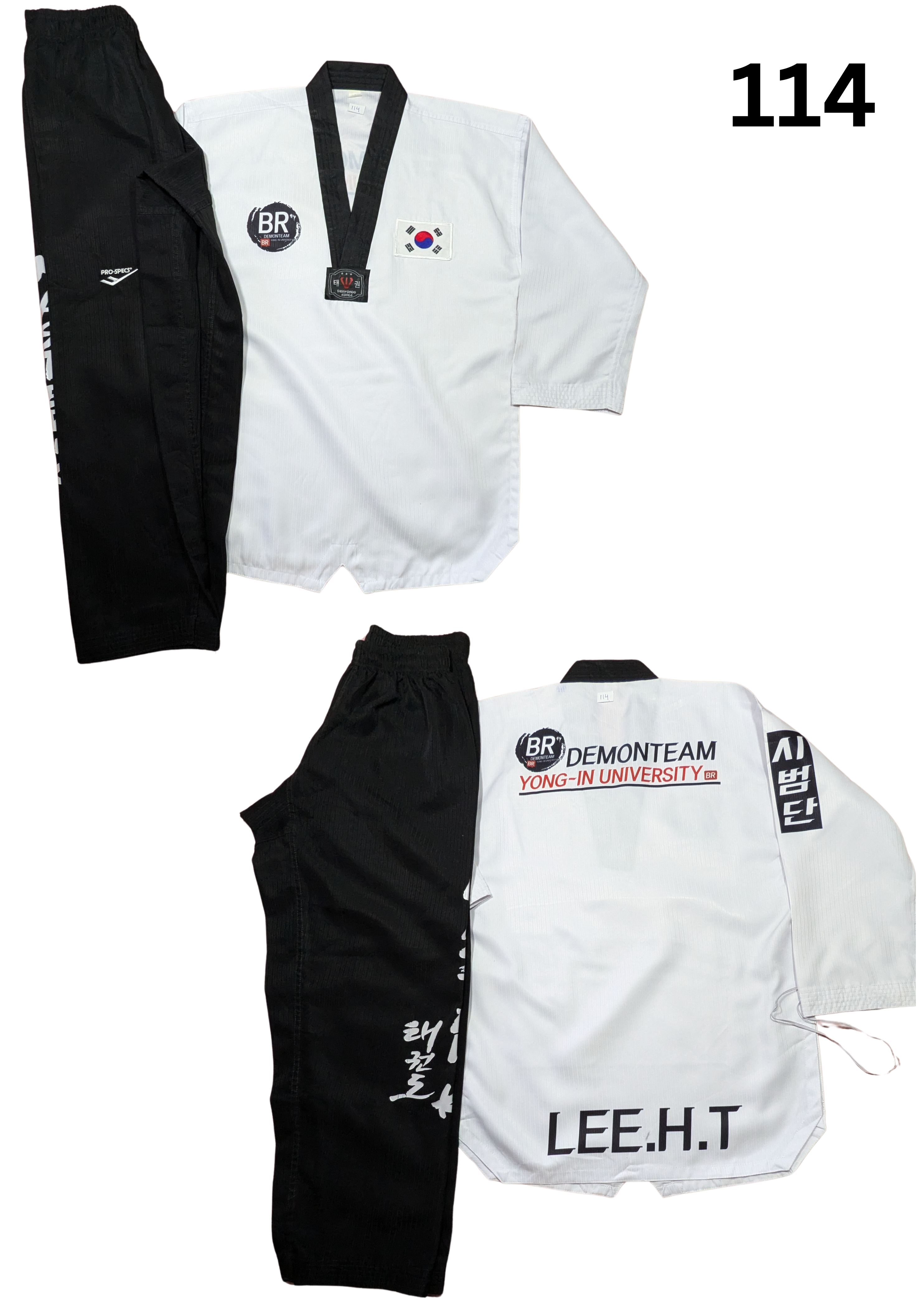 Taekwondo prospecs uniform (160 sized /white color )