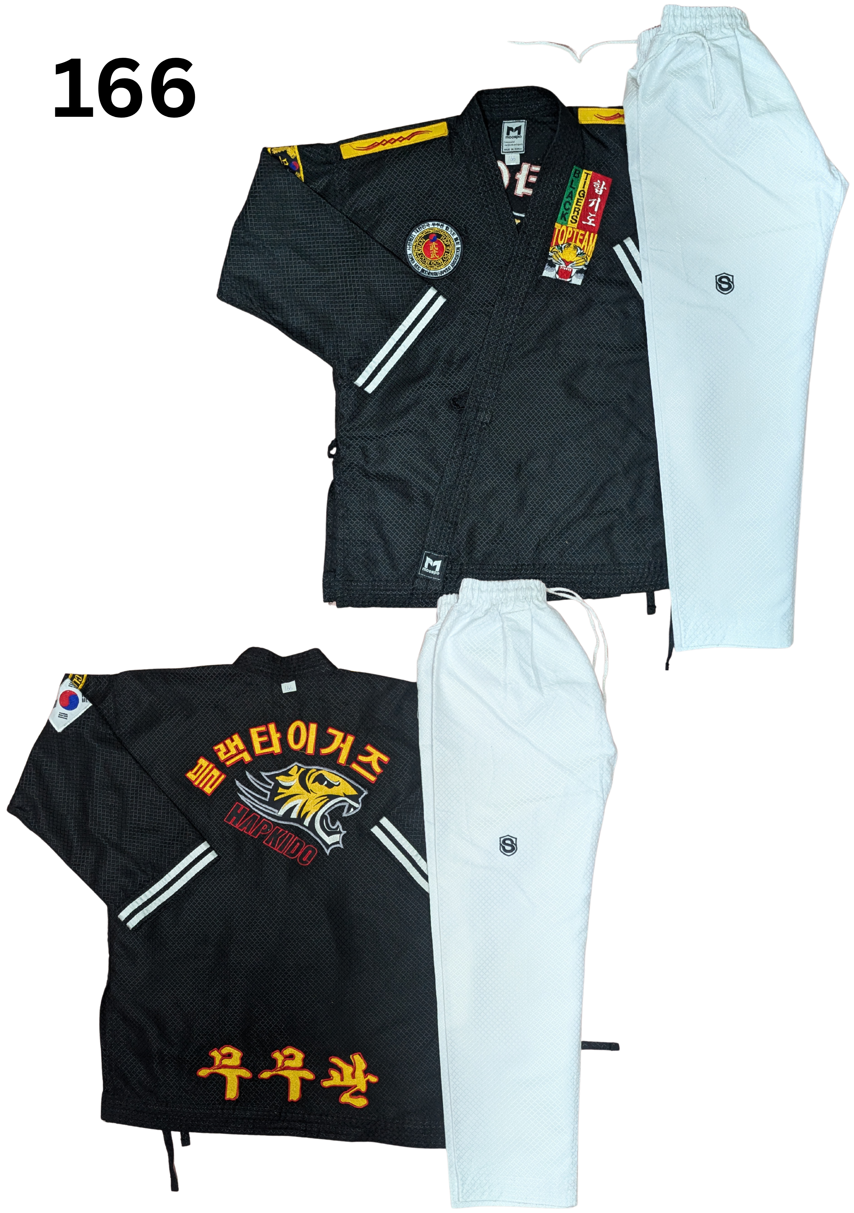 Taekwondo moospo uniform (160 sized /black color )