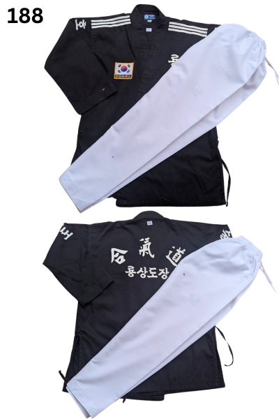 Taekwondo sun sports uniform (170 sized /black color )