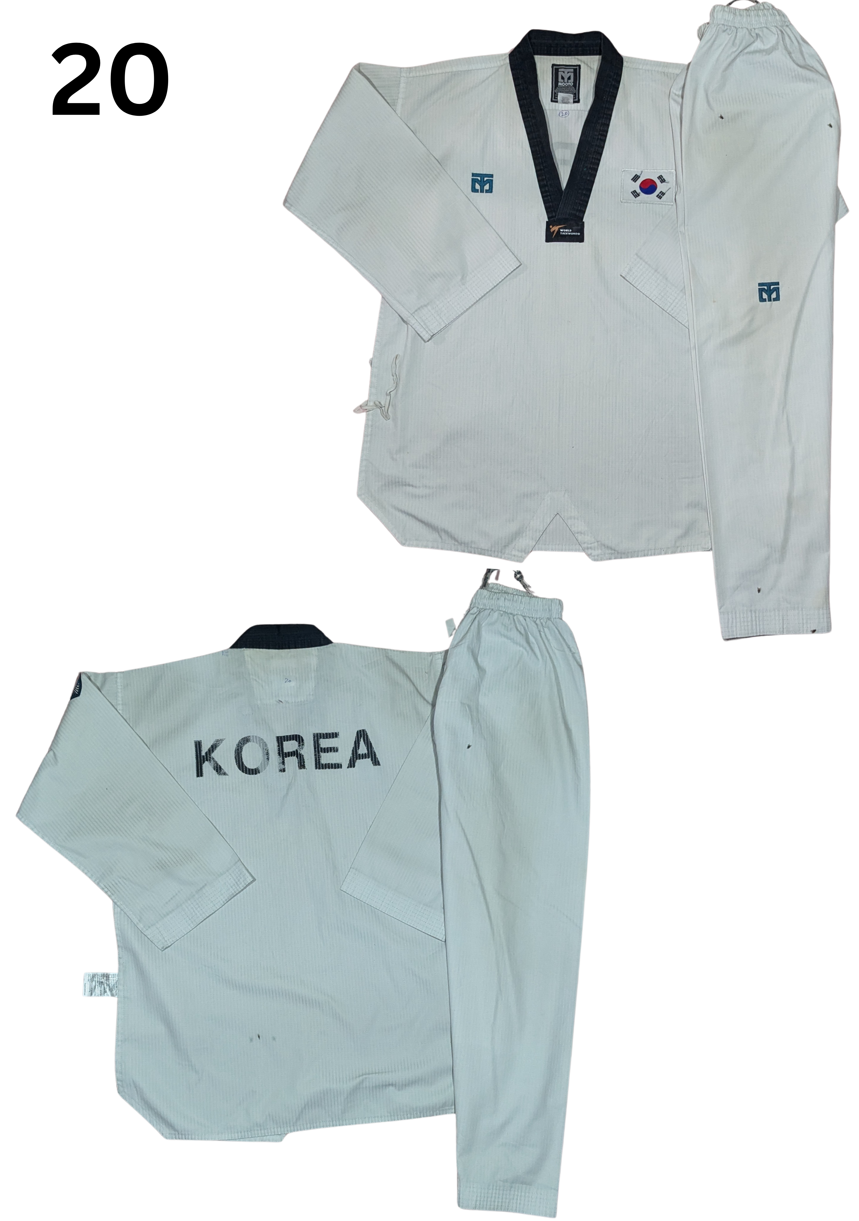 Taekwondo word taekwondo uniform (170 sized /white color )