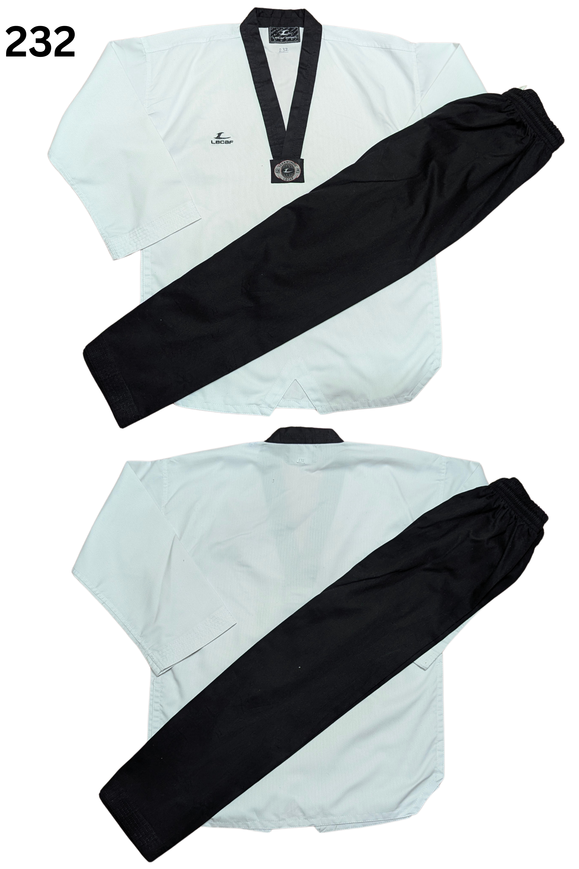 Taekwondo lecafe uniform (170 sized /white color )