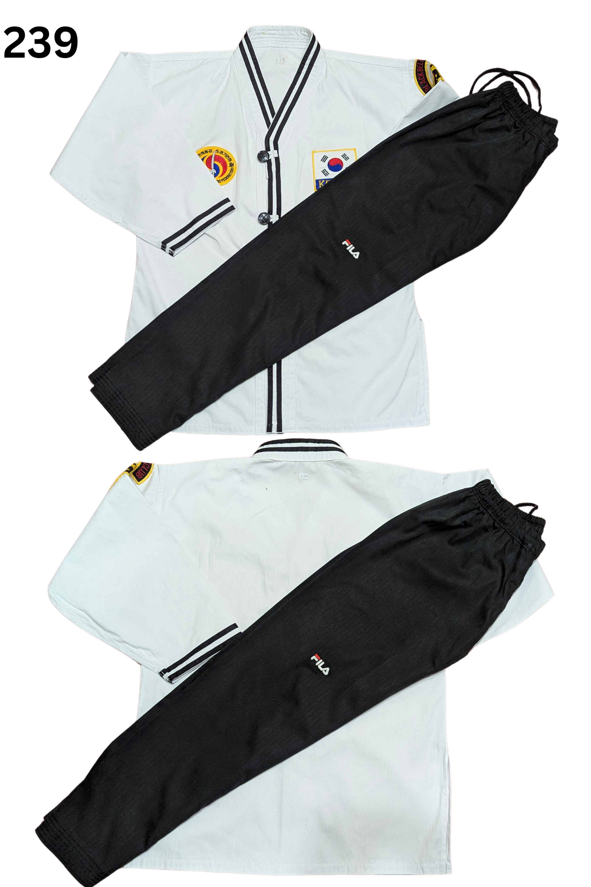 Taekwondo fila uniform (170 sized /white color )