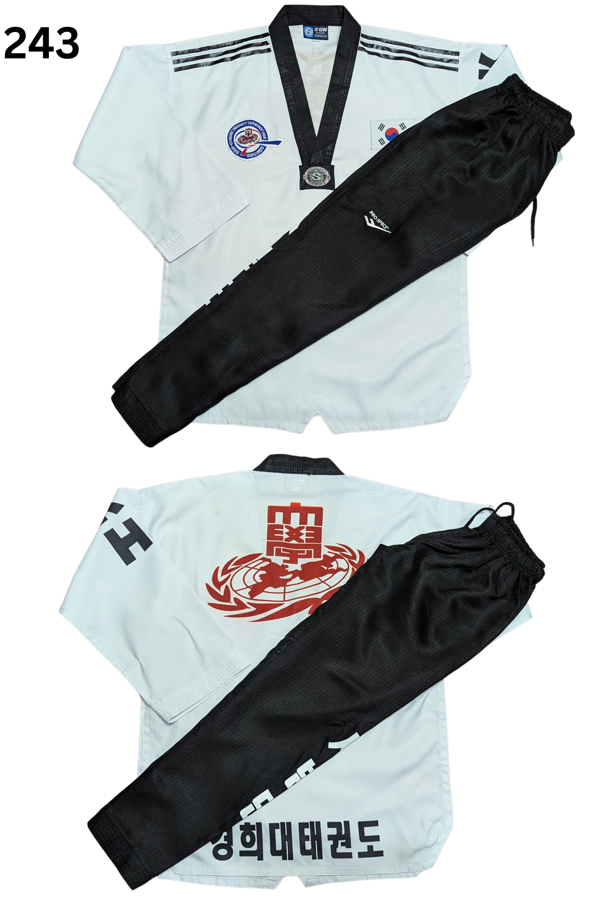 Taekwondo pro specs uniform (160 sized /white color )