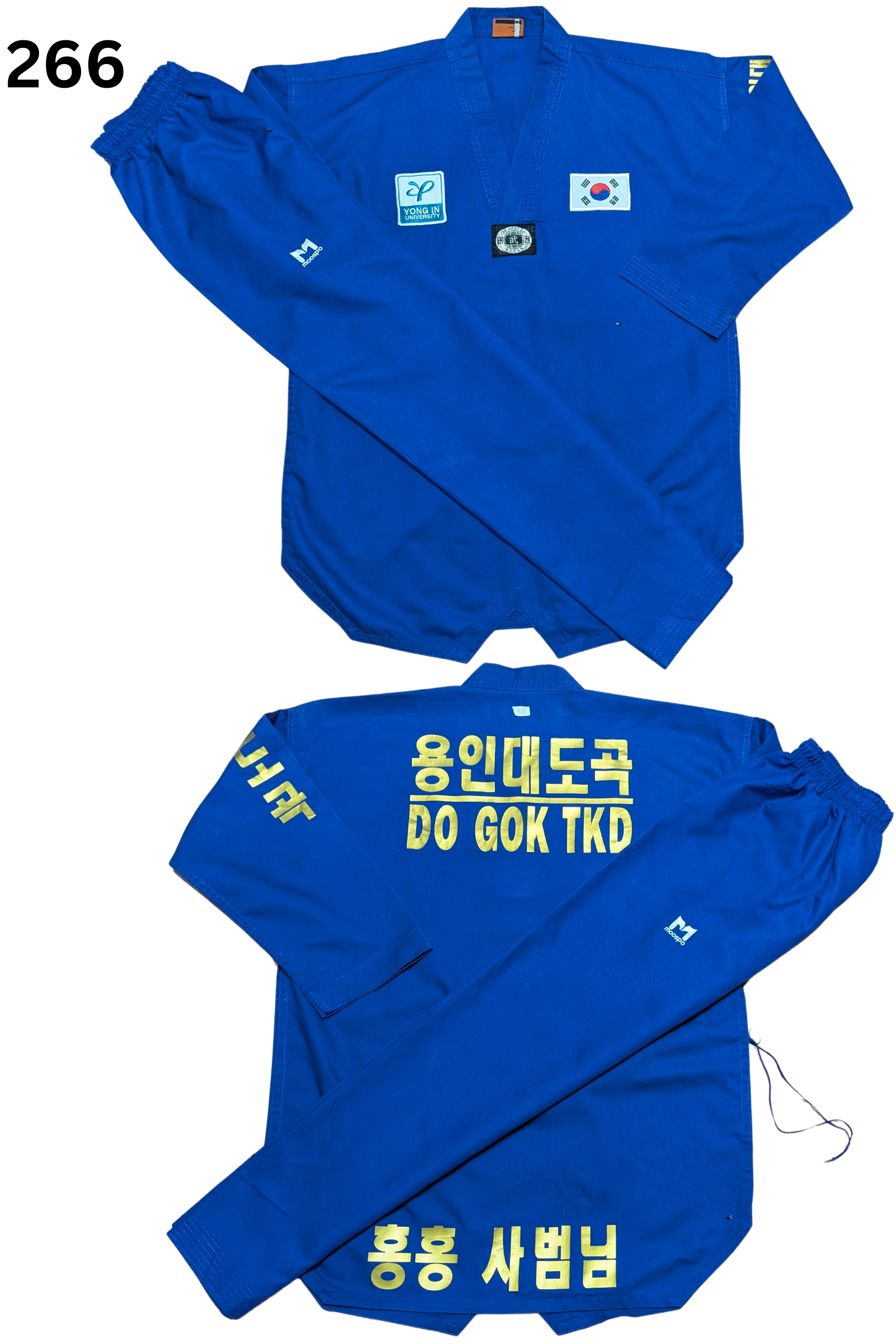 Taekwondo moospo uniform (190 sized /blue color )