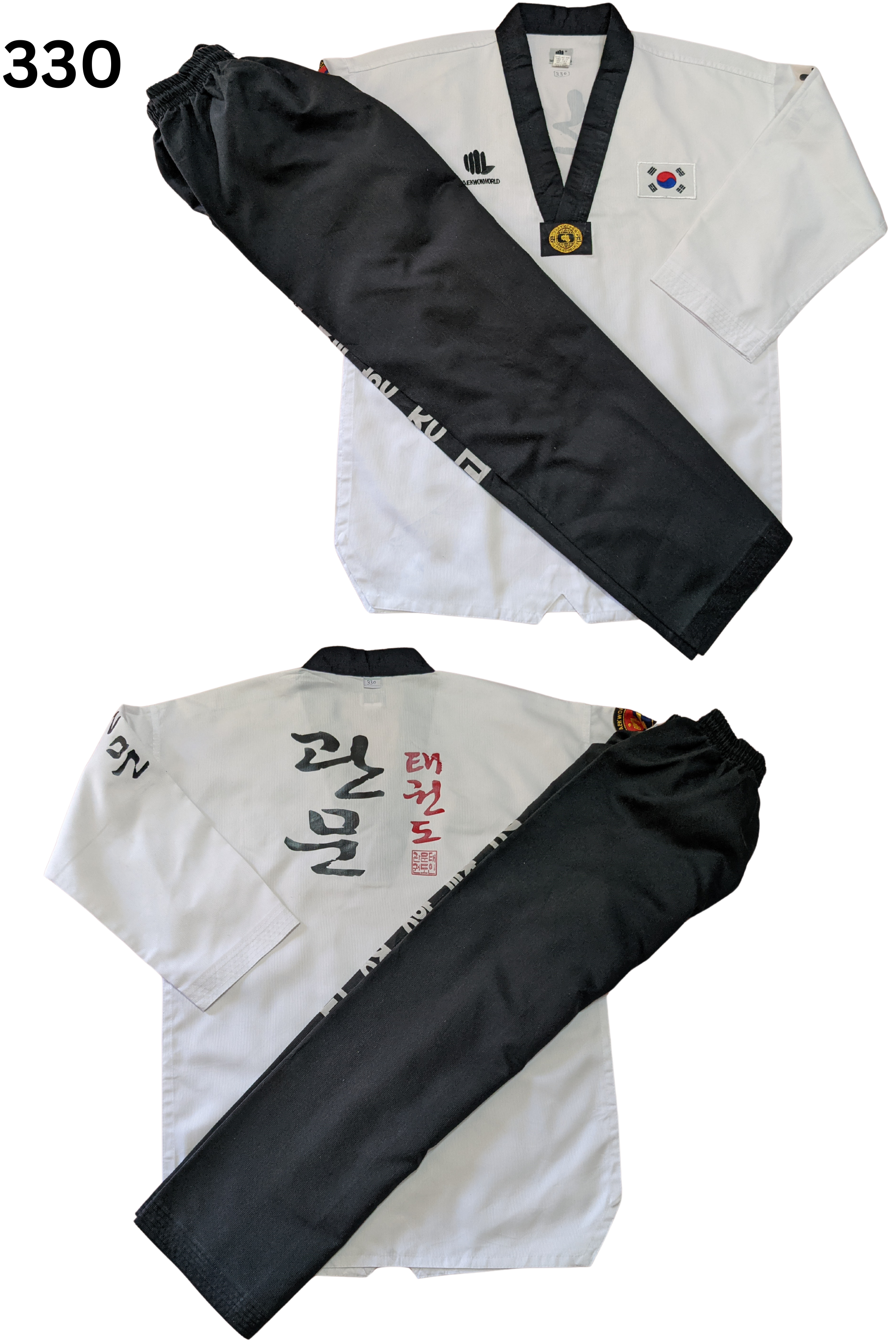 Taekwondo world taekwondo uniform (180 sized /white color )