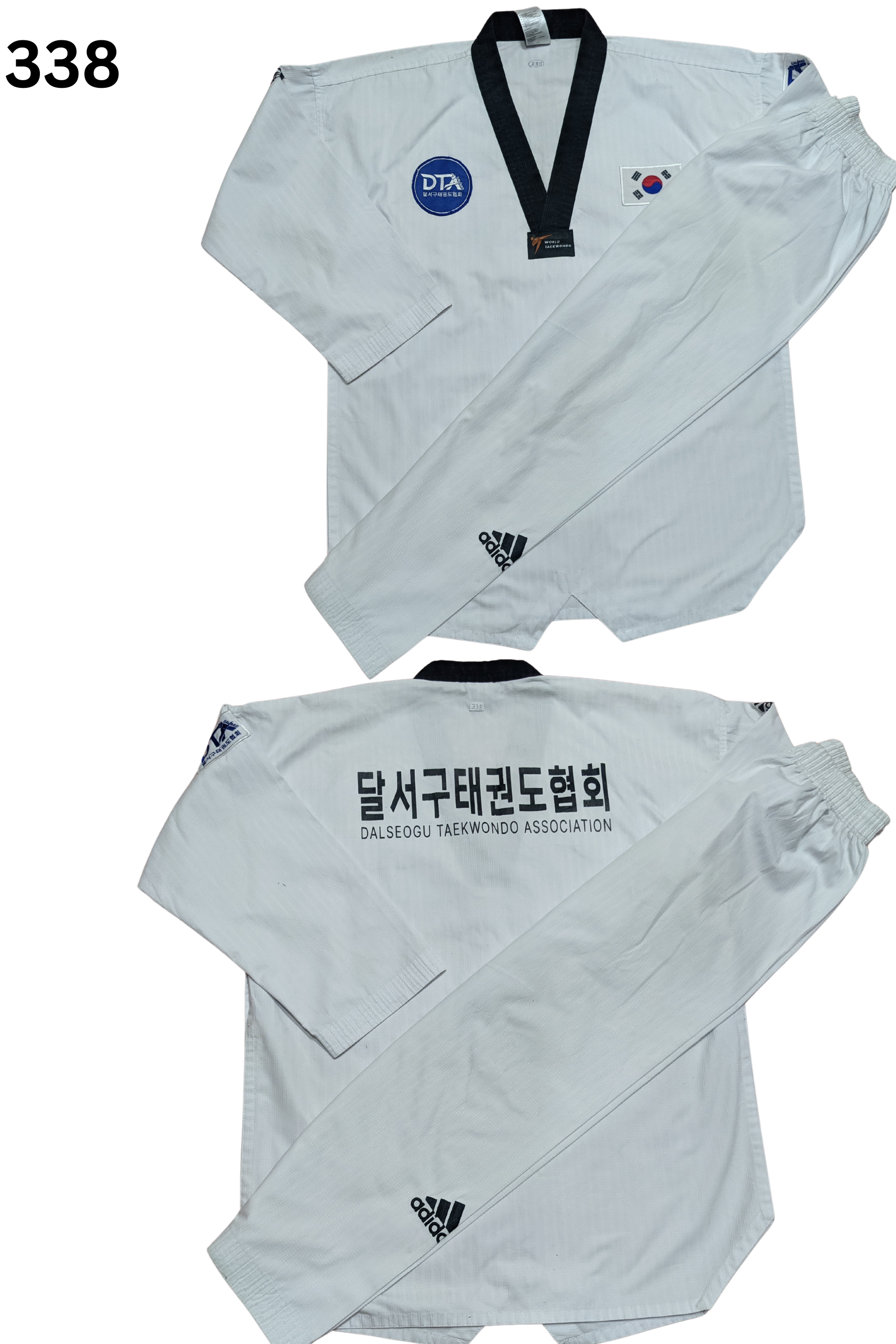 Taekwondo addidas uniform (190 sized /white color )