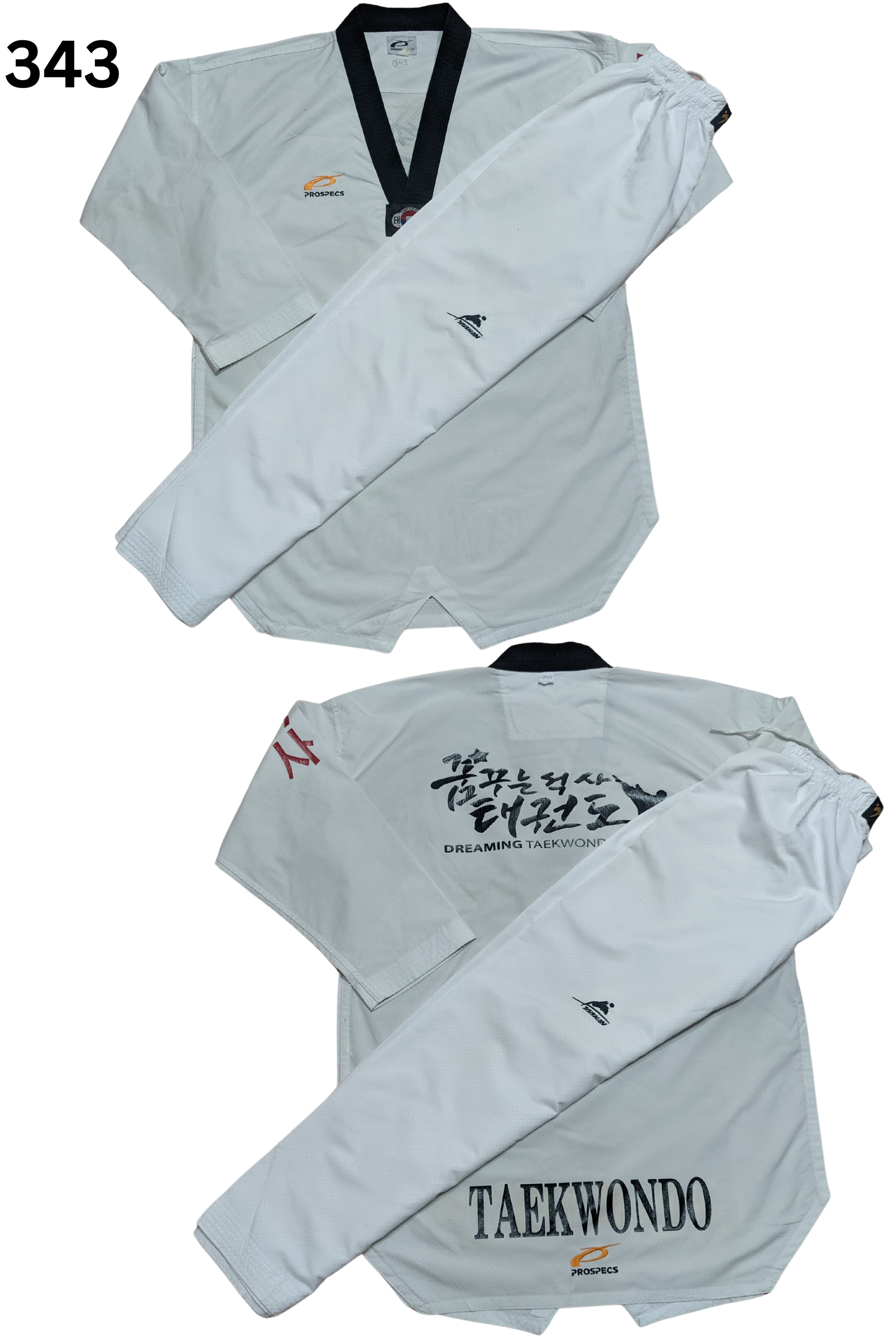 Taekwondo pro specs uniform (190 sized /white color )
