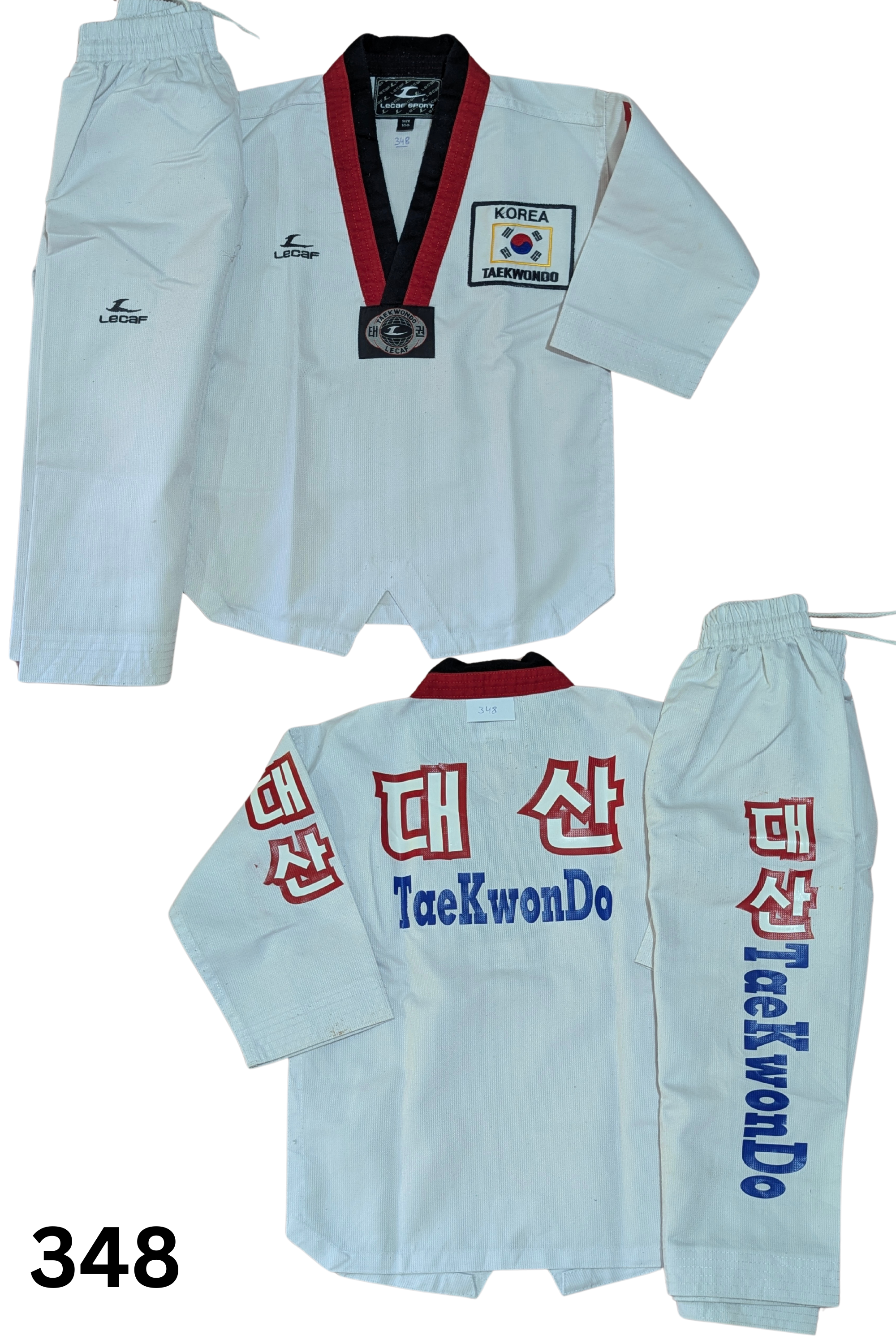 Taekwondo lecafe uniform (100 sized /white color )
