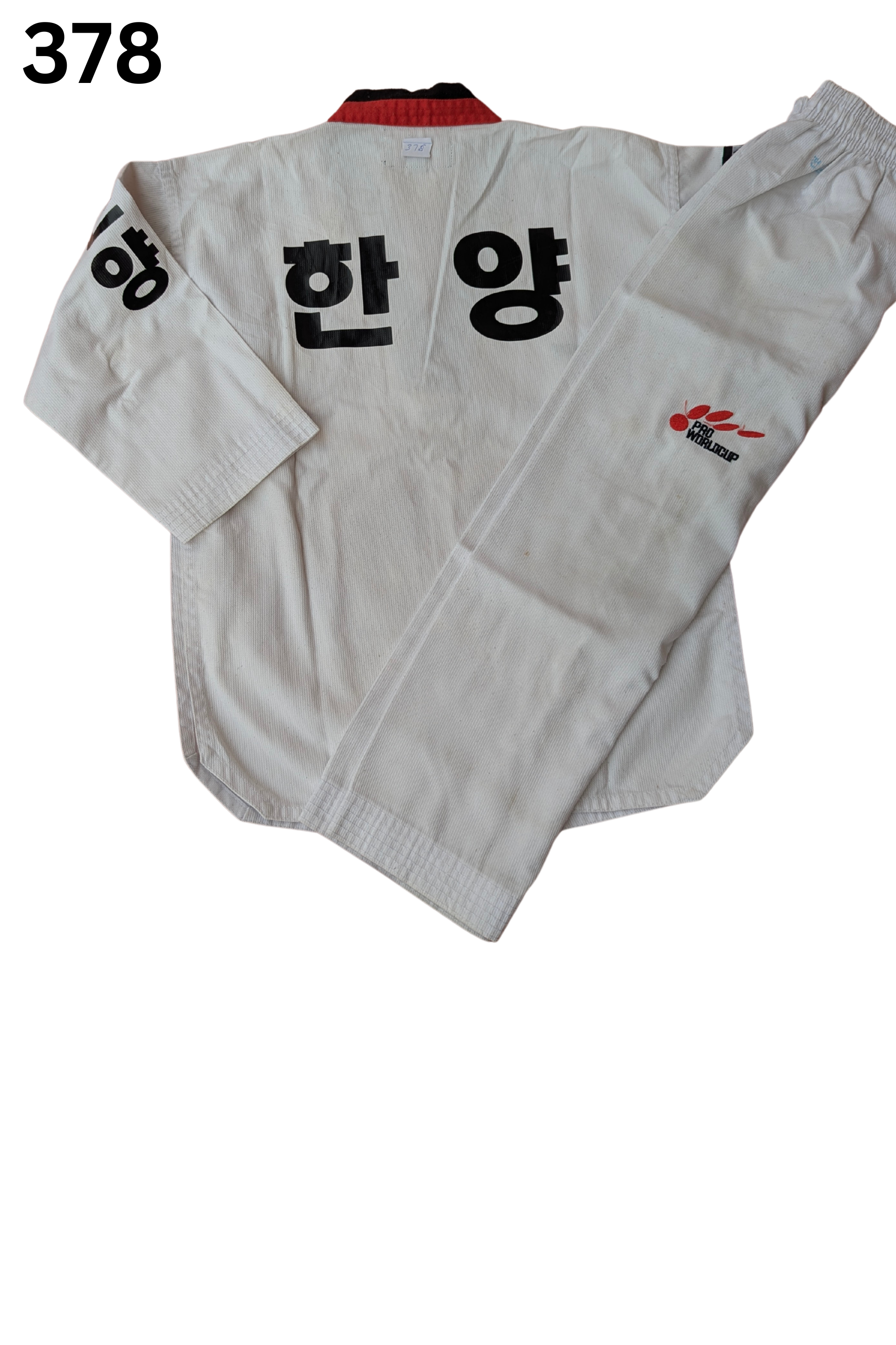 Taekwondo pro world cup uniform (130 sized /white color )