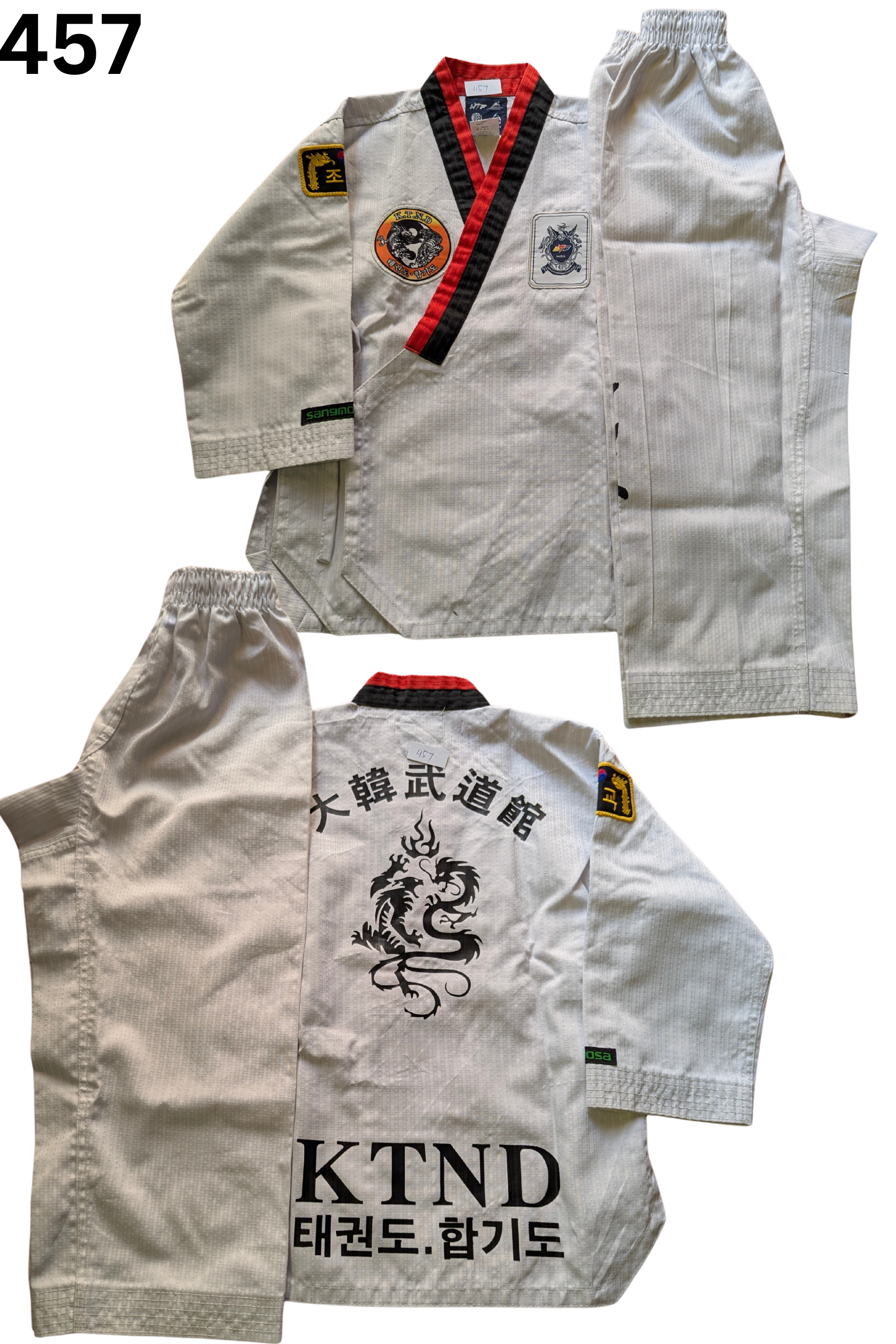 Taekwondo wtf uniform (120 sized /white color )