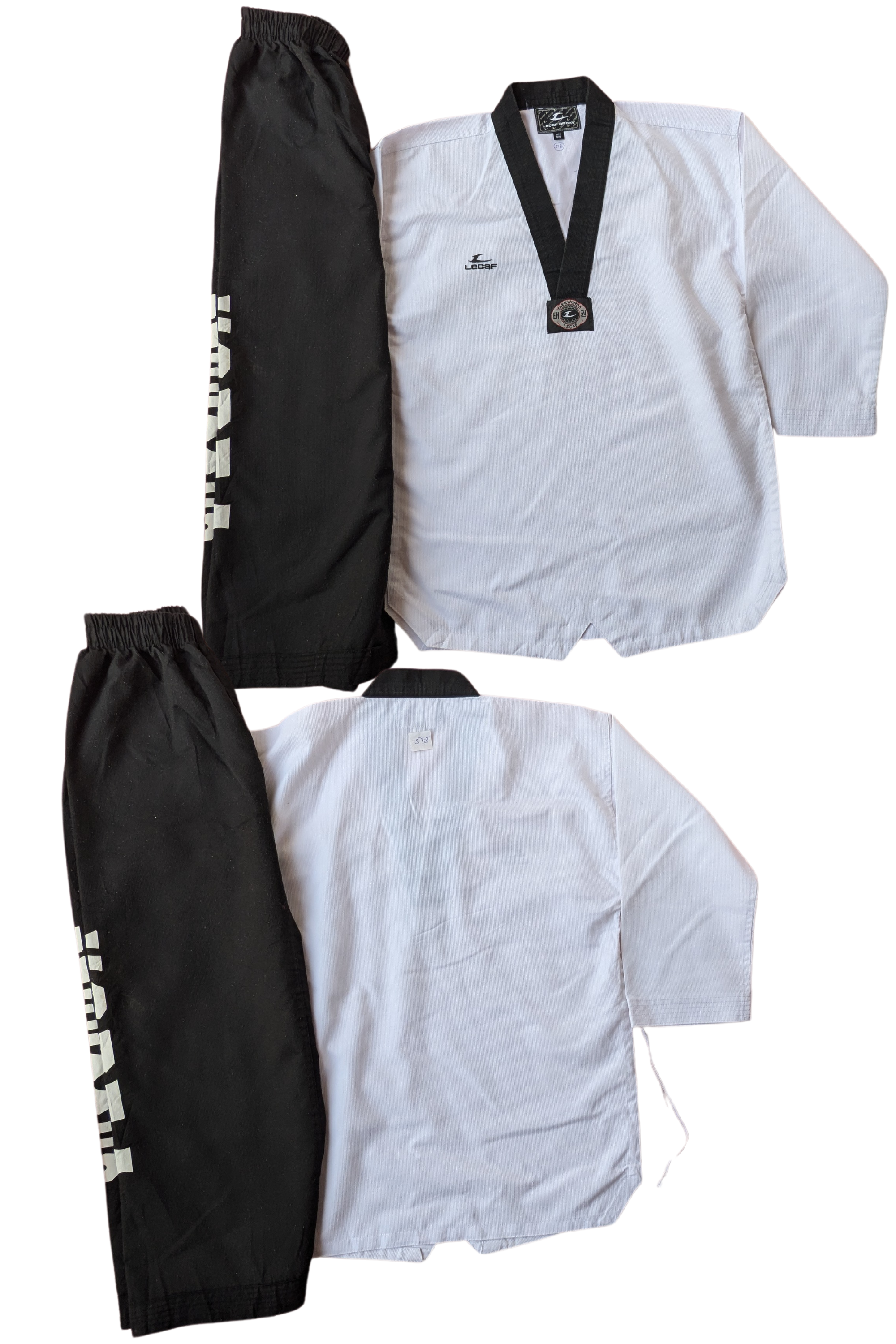 Taekwondo lecafe uniform (160 sized /white color )