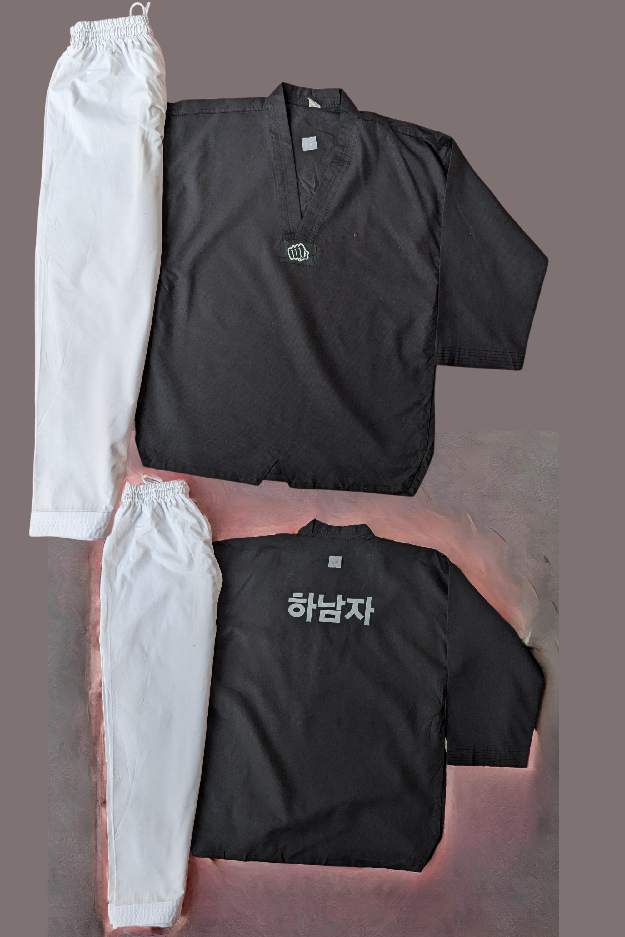 Taekwondo taekwondo uniform (180 sized /black color )