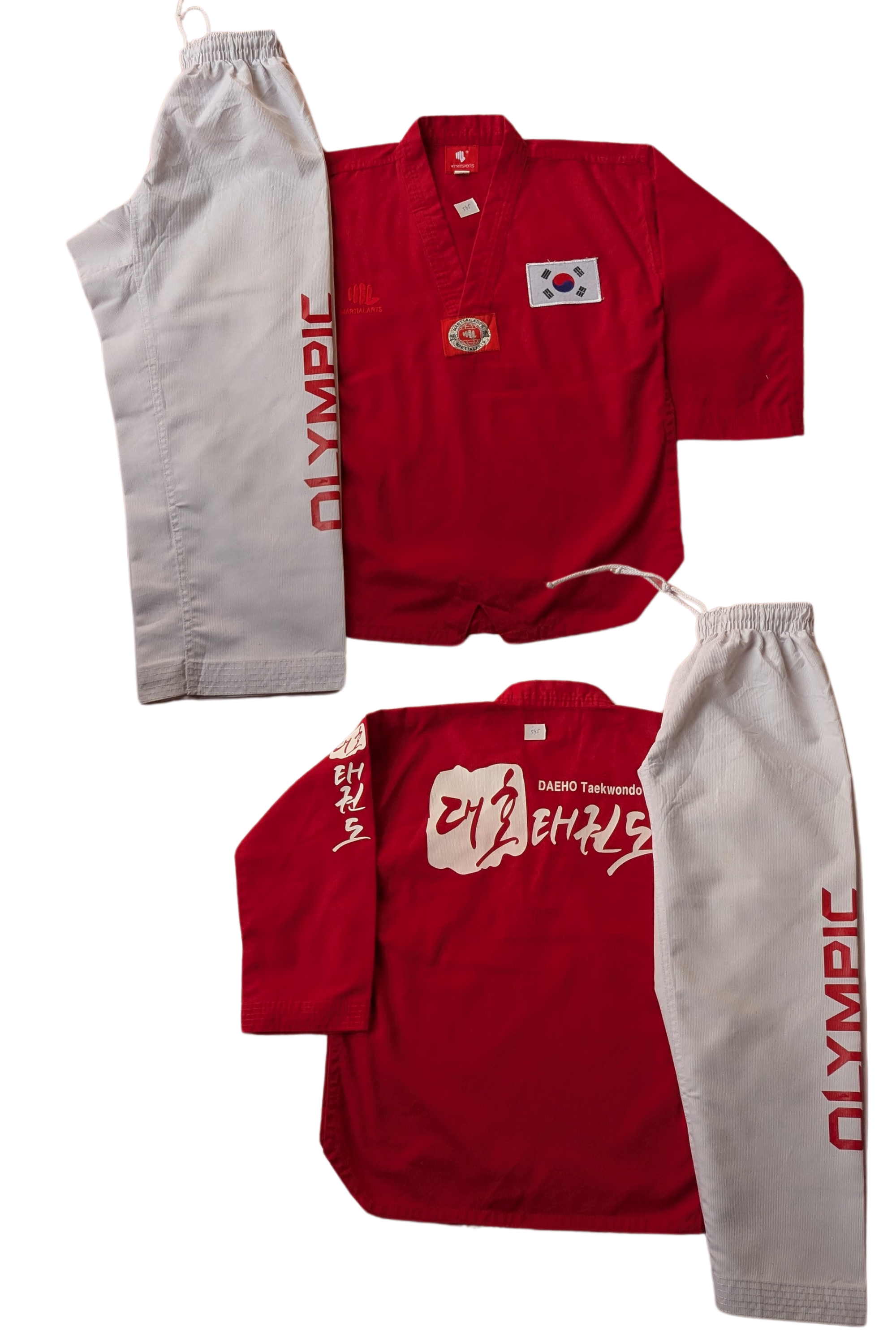 Taekwondo winwind sports uniform (140 sized /red color )