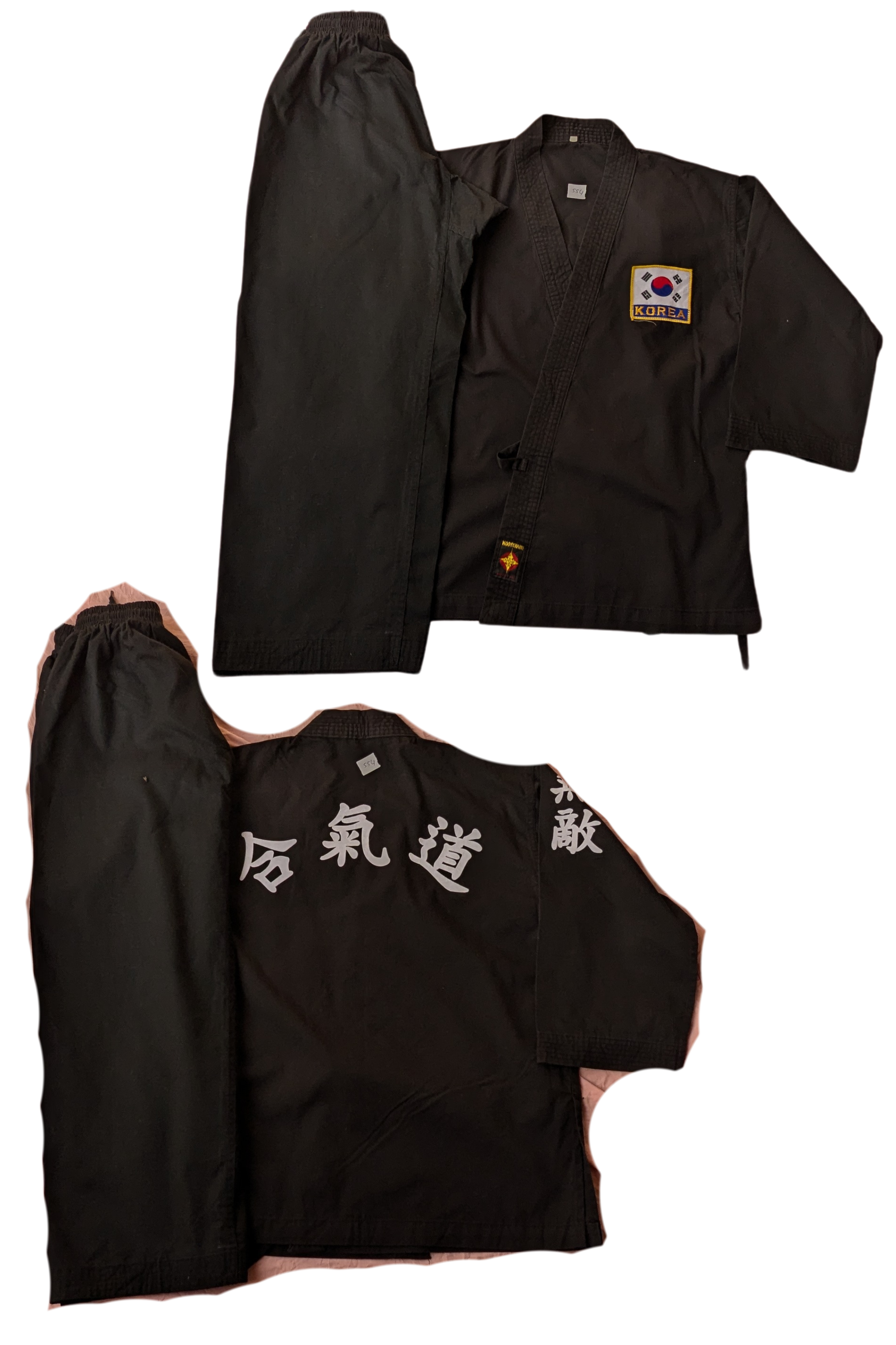 Taekwondo hapkido uniform (150 sized /black color )