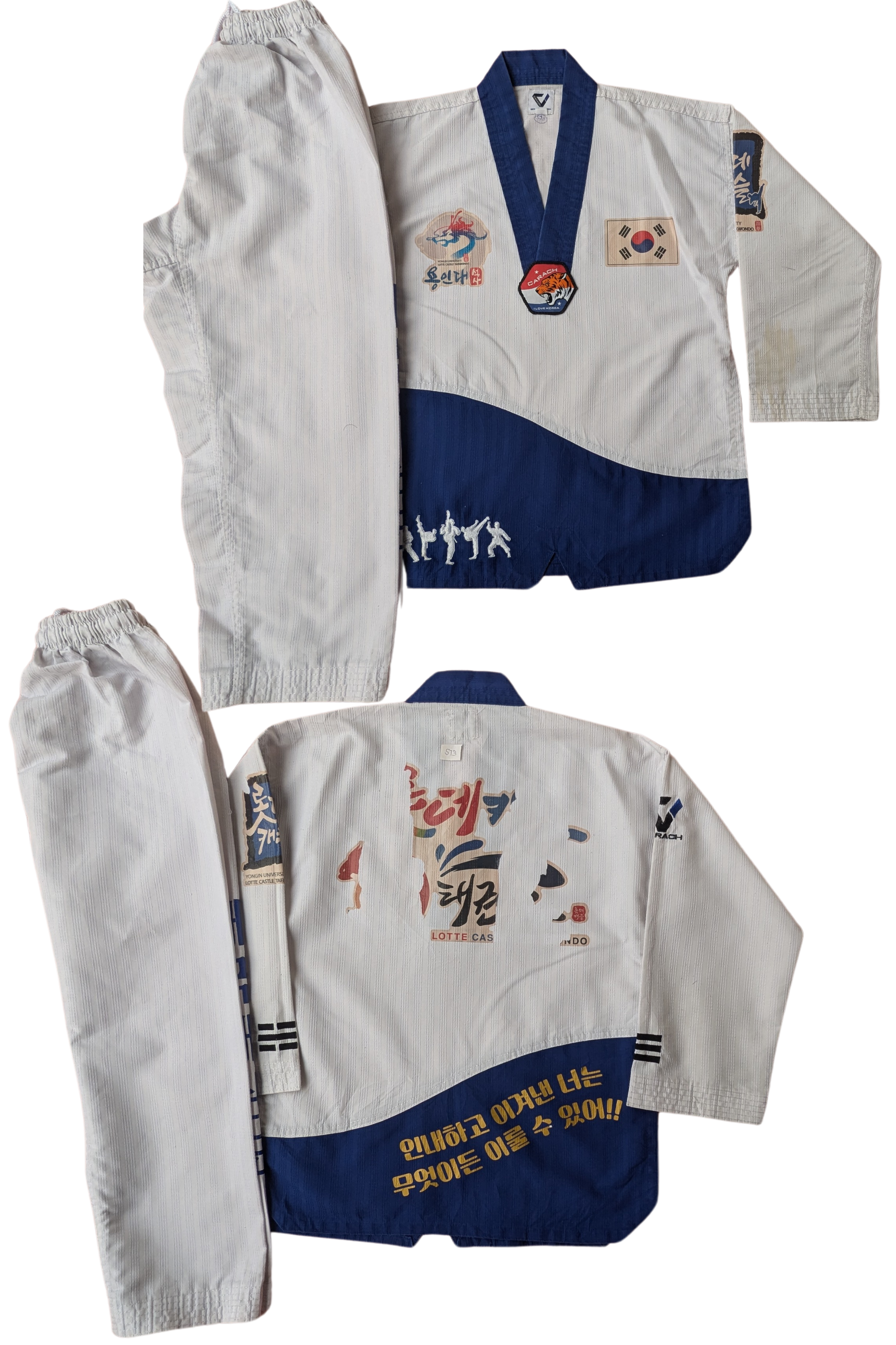 Taekwondo carach uniform (140 sized /white color )