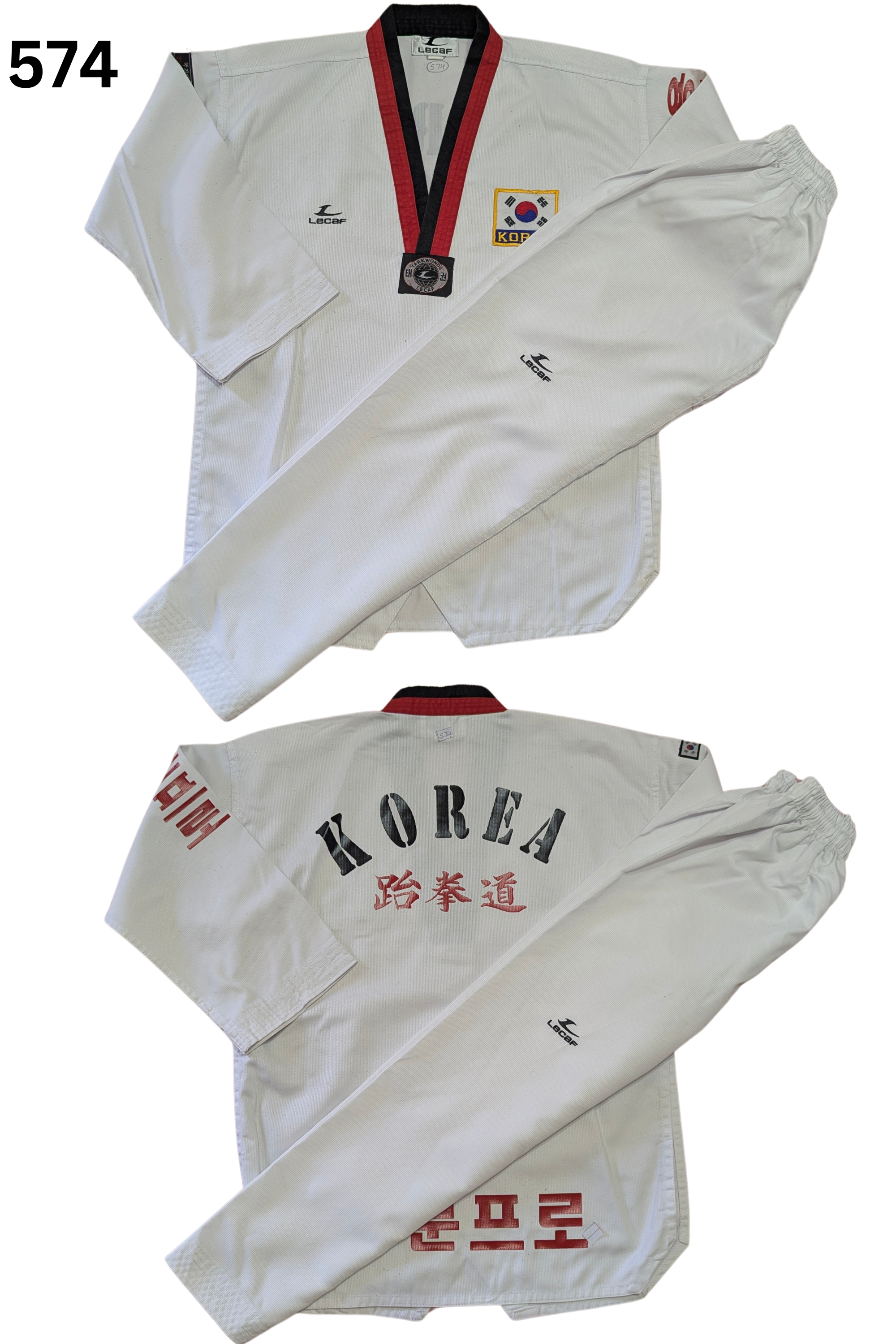 Taekwondo lecafe uniform (160 sized /white color )