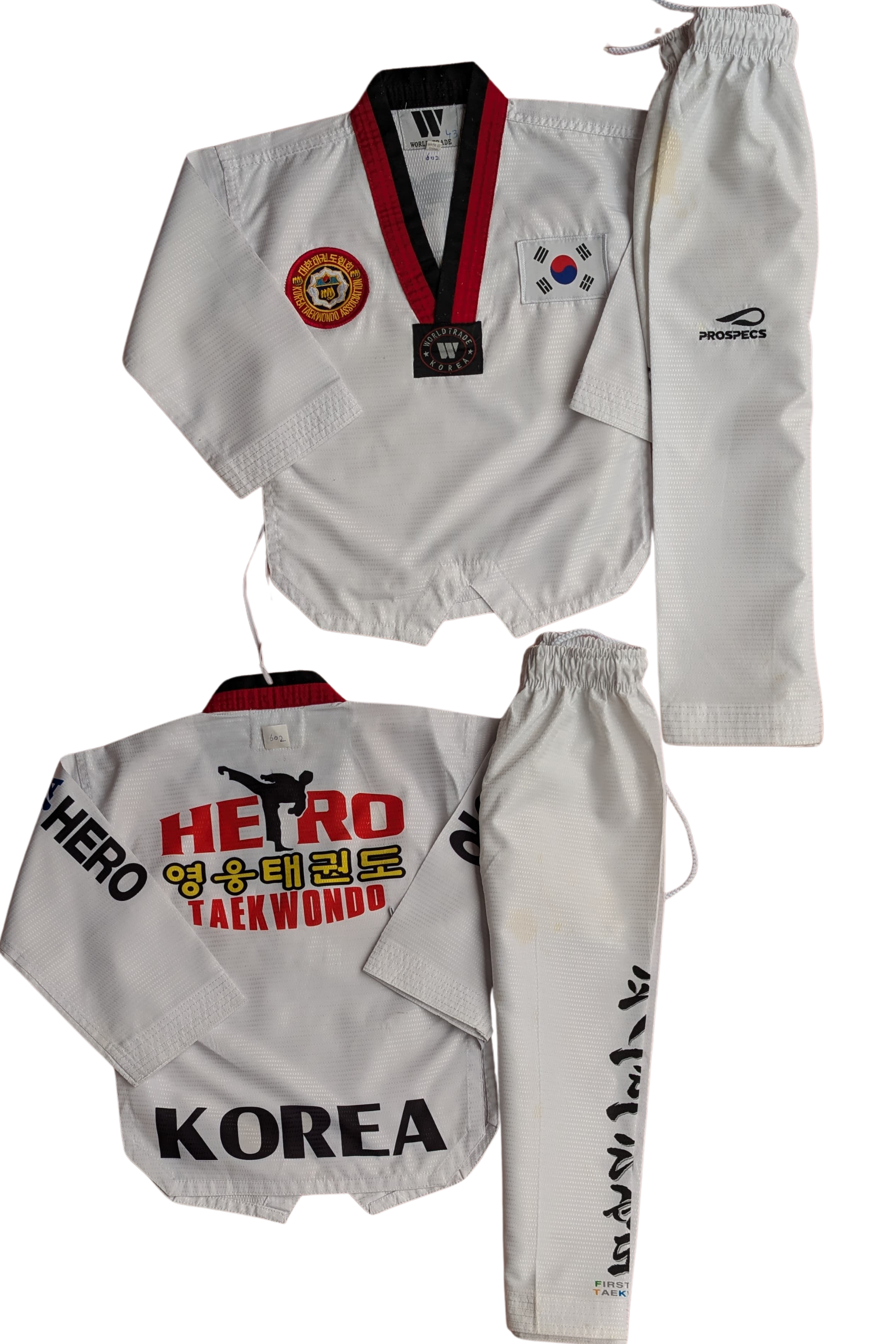 Taekwondo pro specs uniform (100 sized /white color )