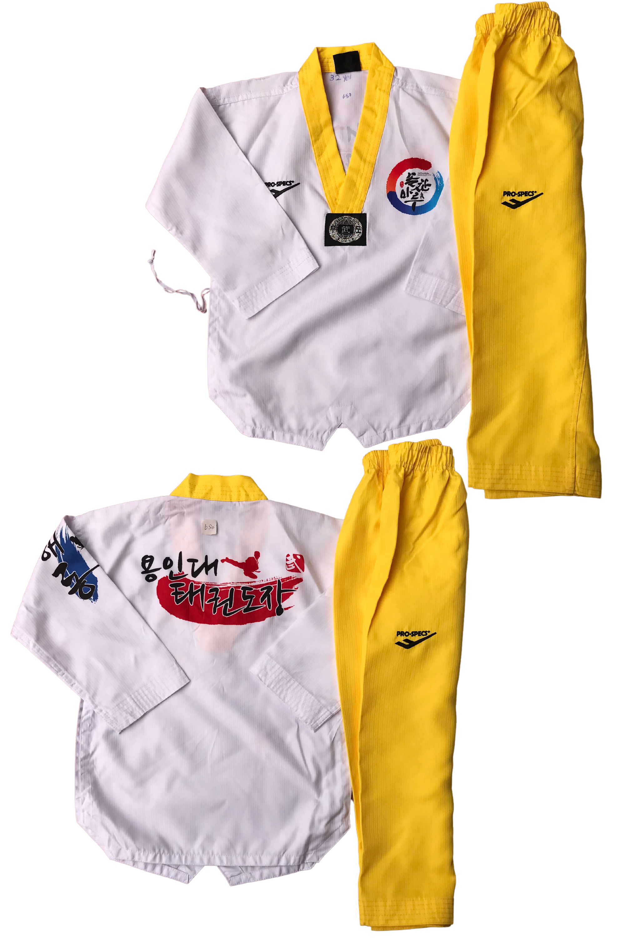 Taekwondo pro specs uniform (110 sized /white color )