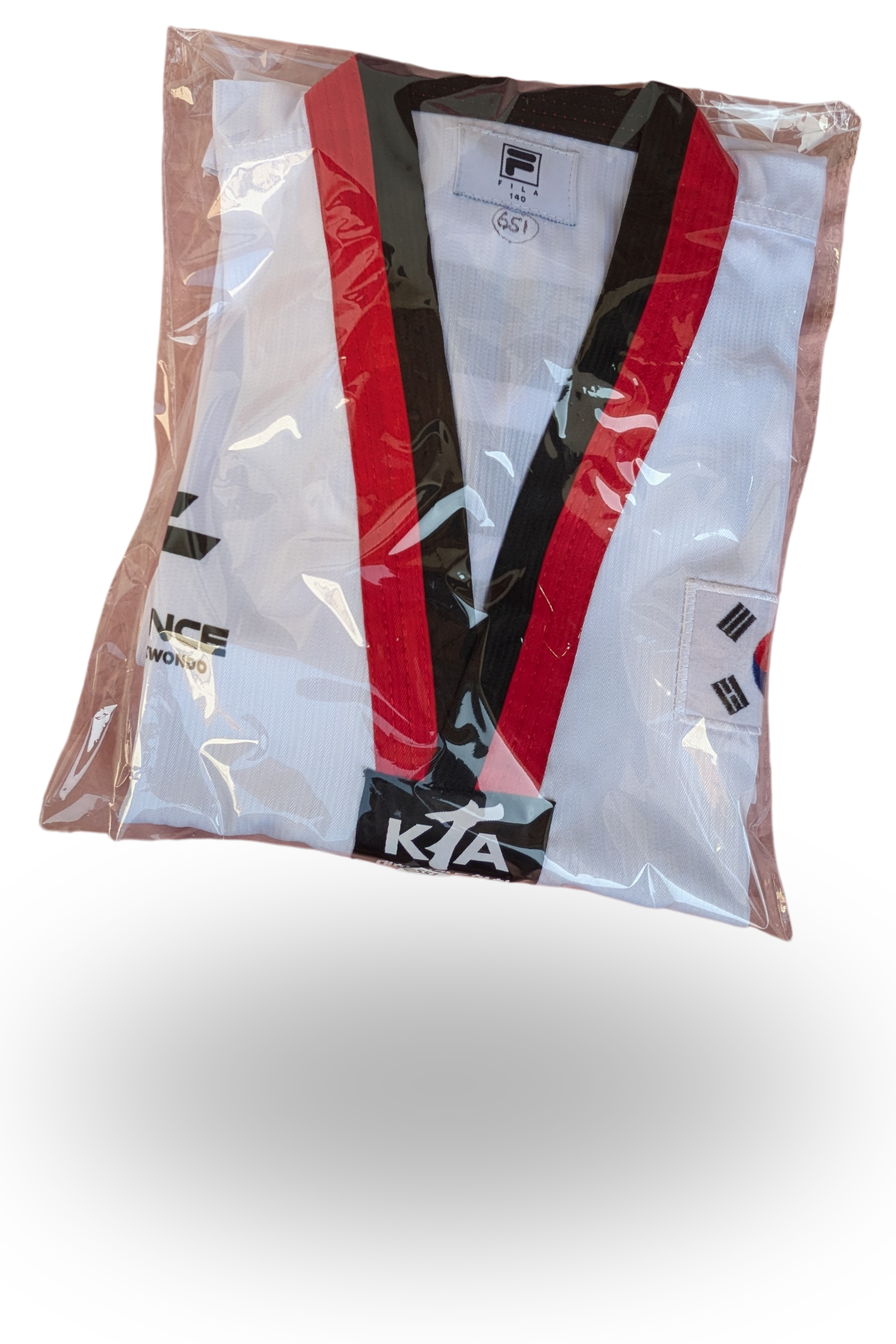 Taekwondo fila uniform (140 sized /white color )