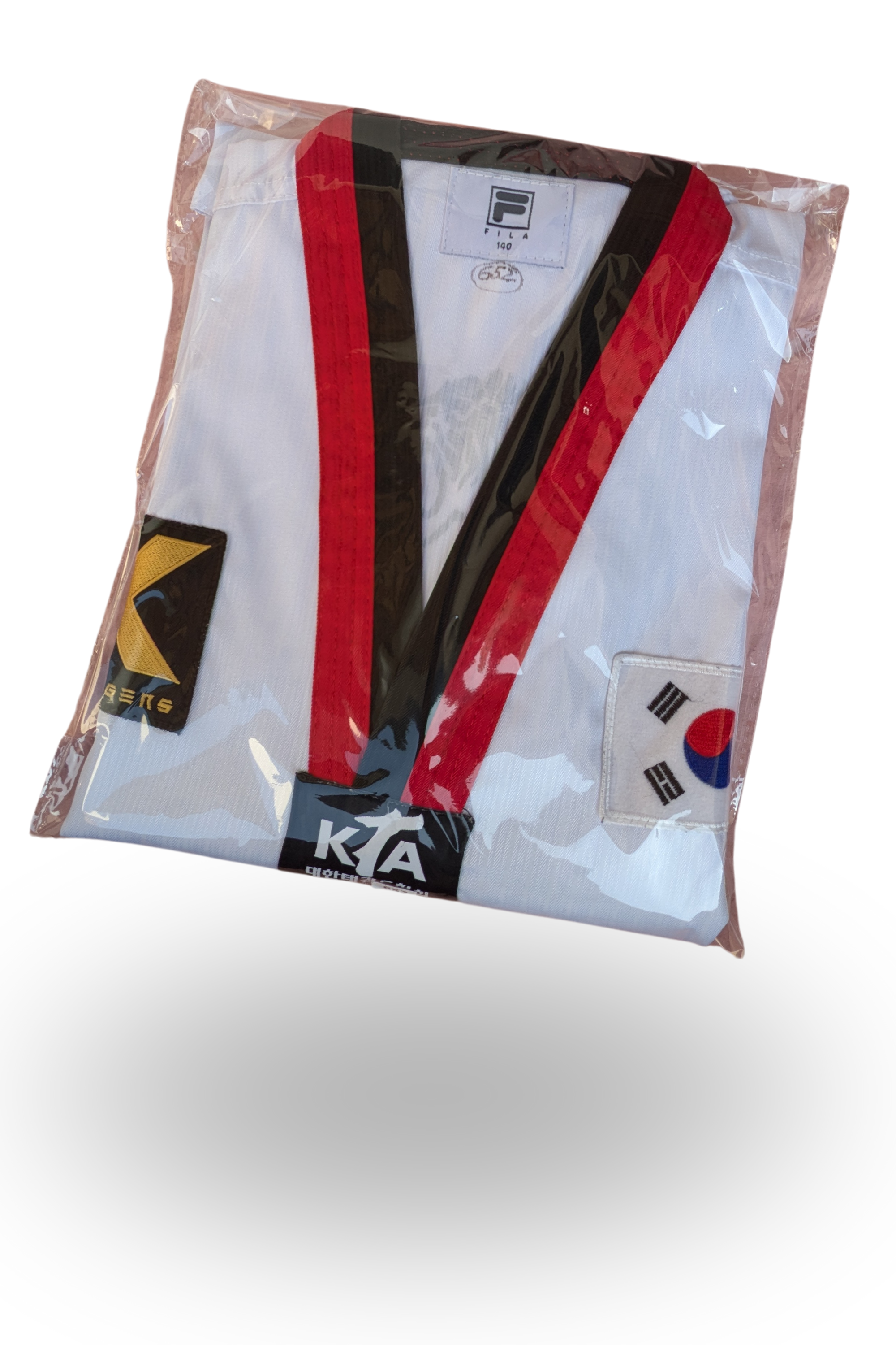 Taekwondo fila uniform (140 sized /white color )