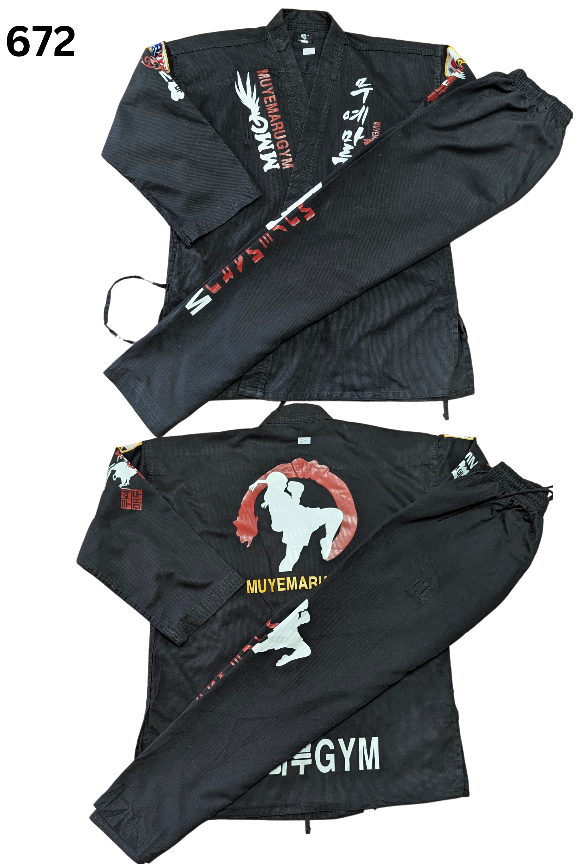 Taekwondo taekwondo uniform (180 sized /black color )
