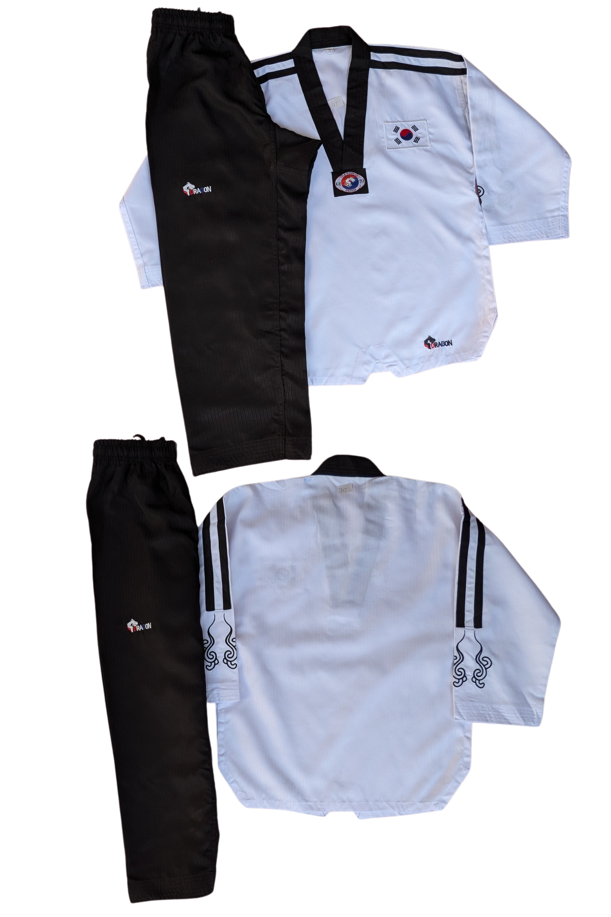 Taekwondo dragon uniform (140 sized /white color )