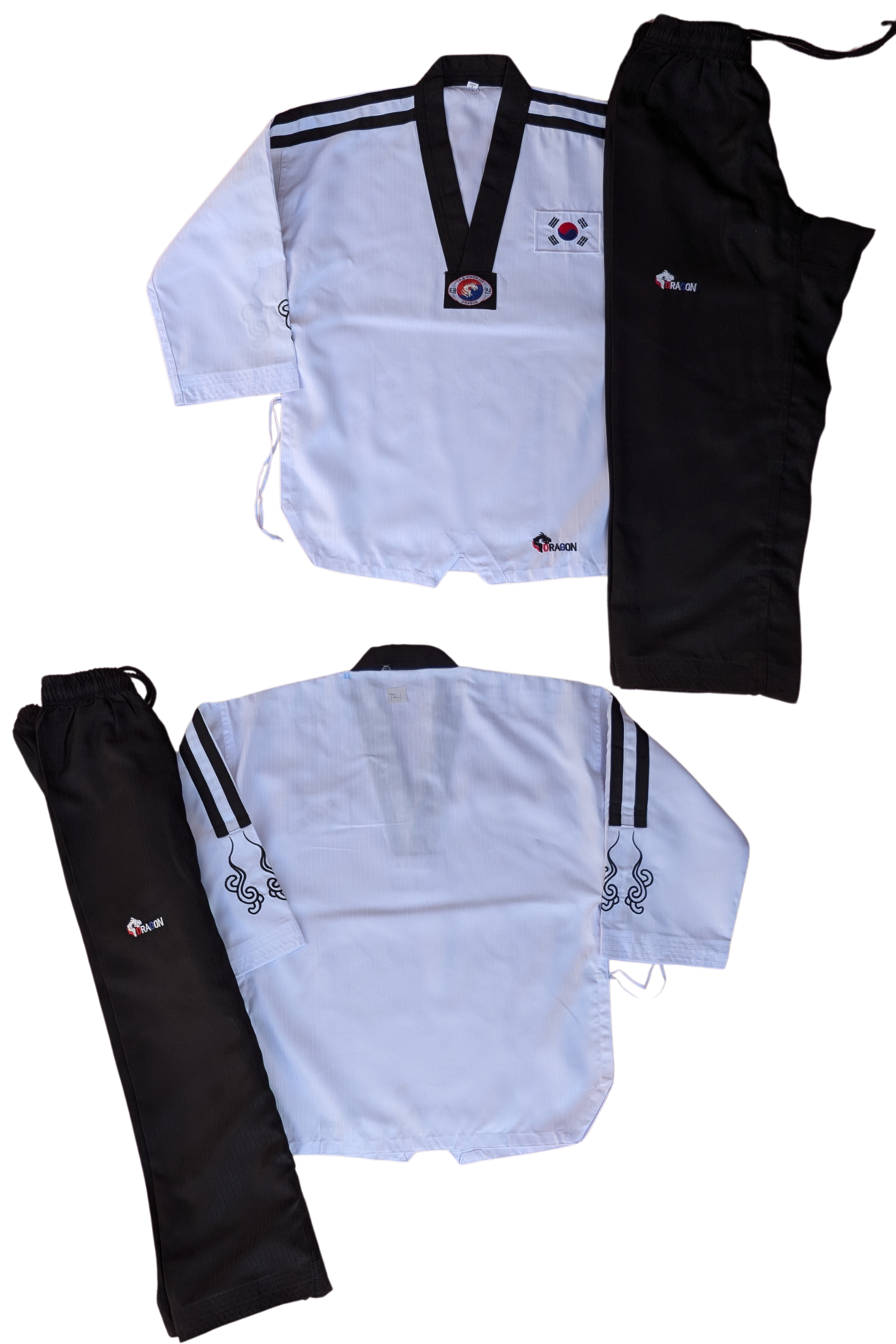 Taekwondo dragon uniform (140 sized /white color )