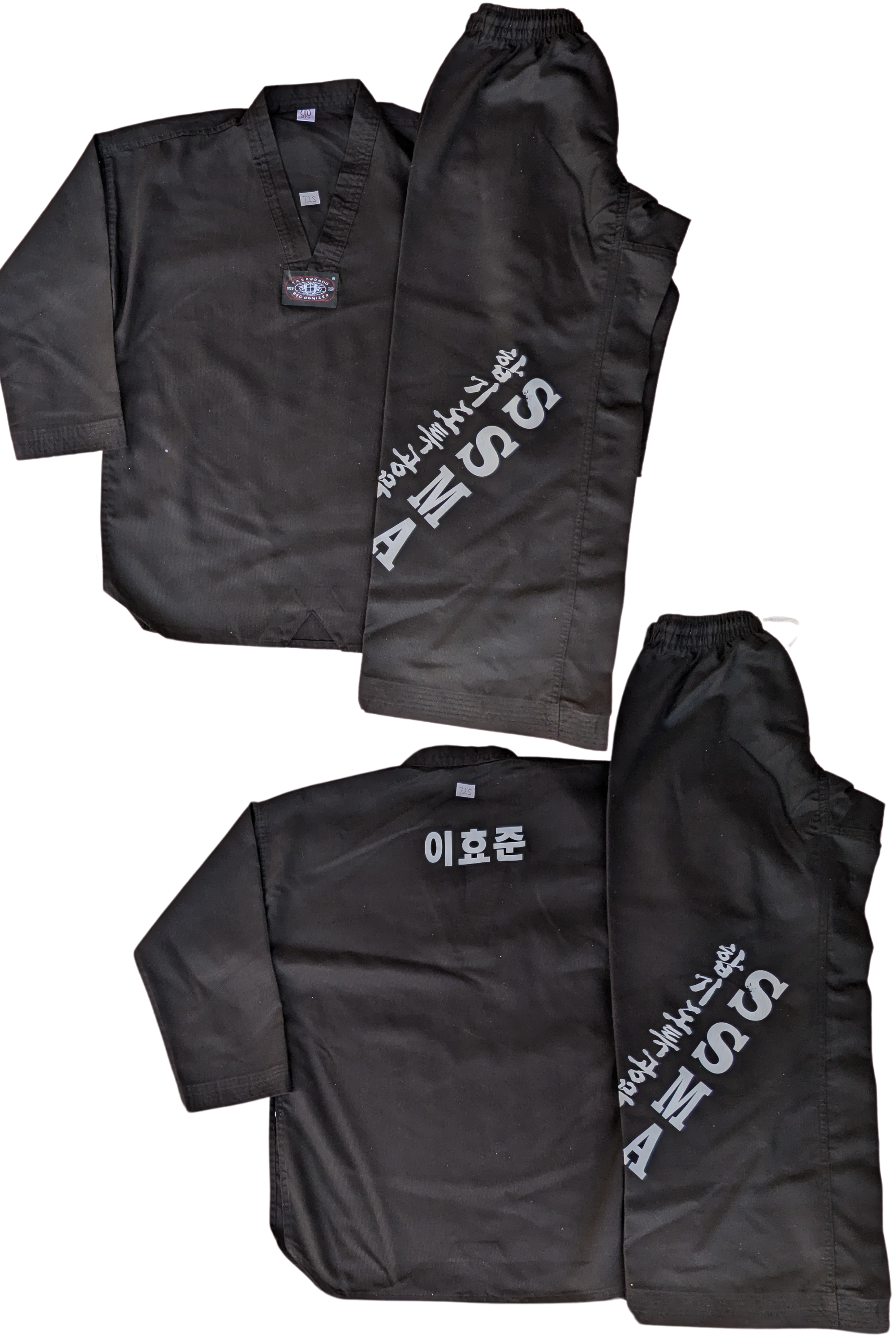 Taekwondo utu uniform (180 sized /black color )
