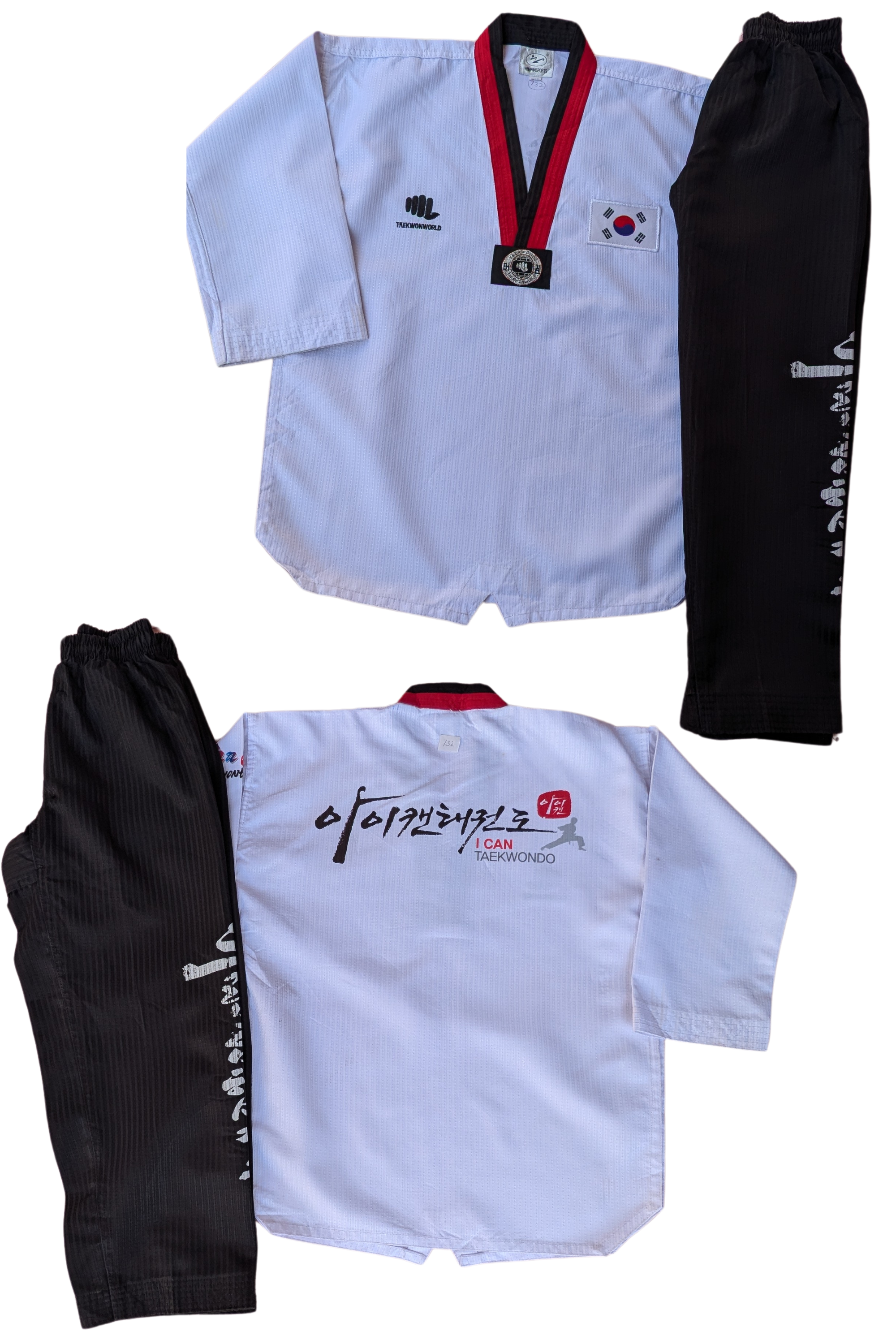 Taekwondo taekwondo uniform (150 sized /white color )