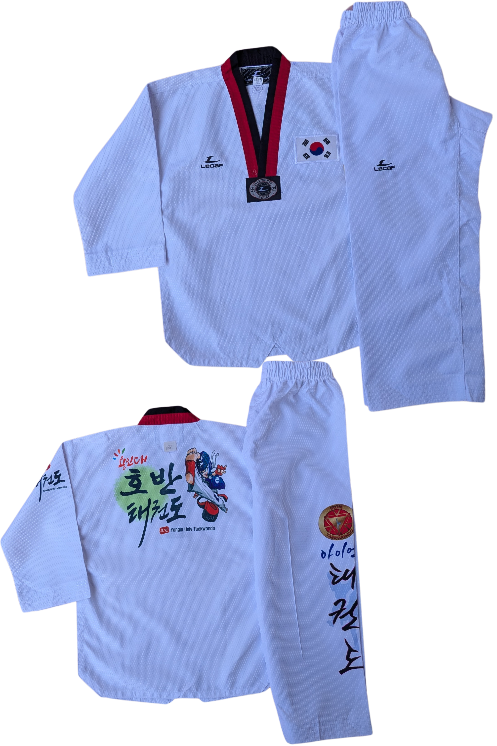 Taekwondo lecafe uniform (130 sized /white color )