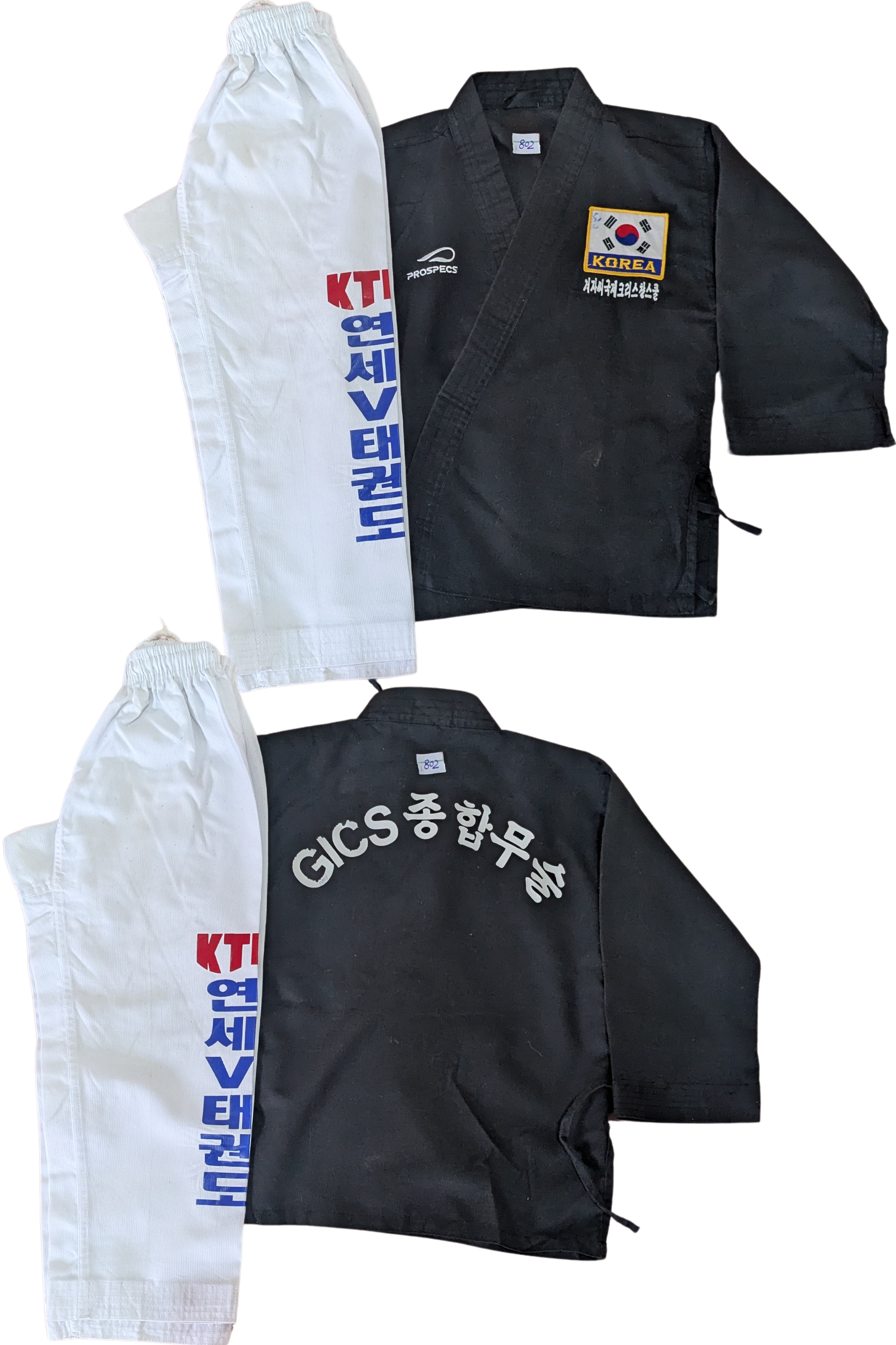 Taekwondo pro specs uniform (120 sized /black color )