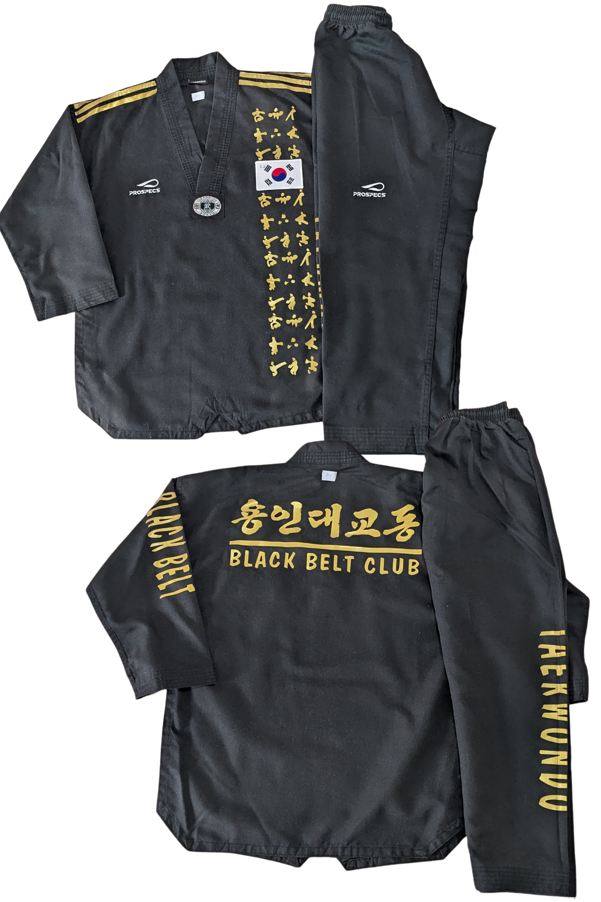 Taekwondo pro specs uniform (150 sized /black color )