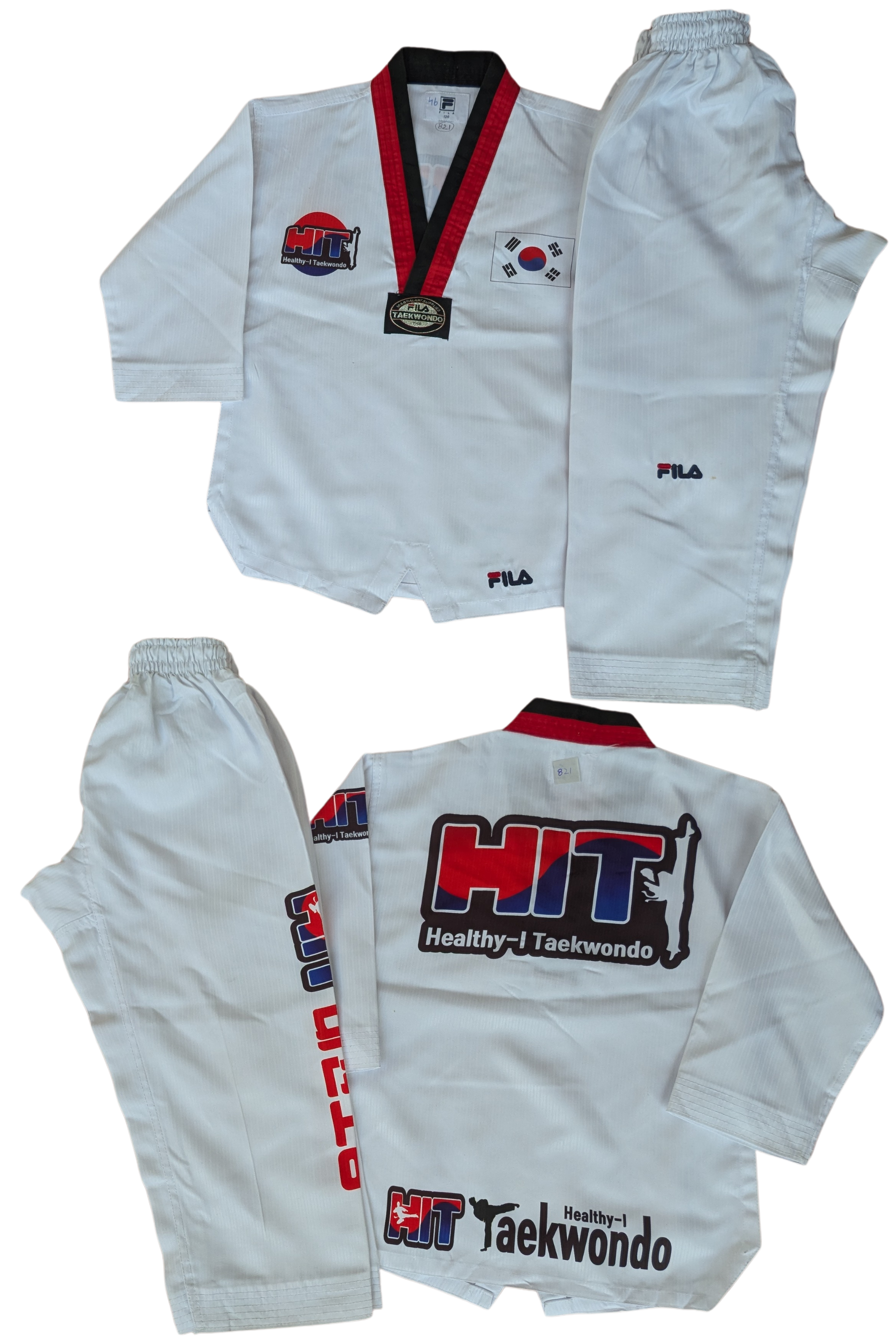 Taekwondo fila uniform (120 sized /white color )