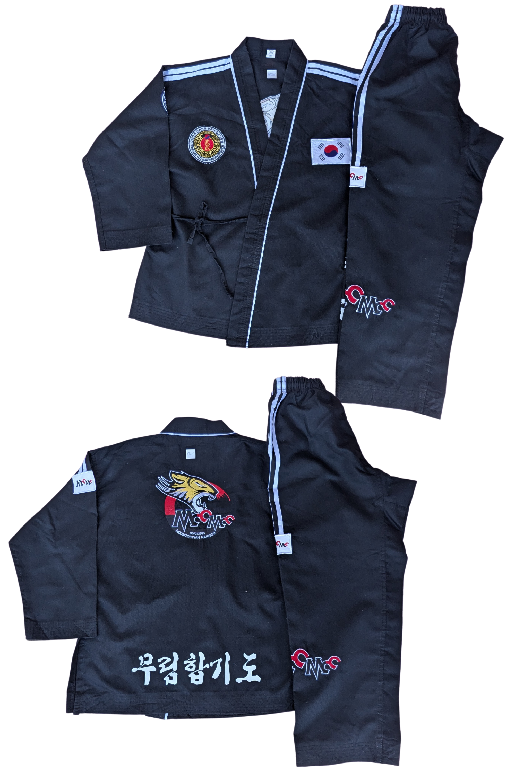 Taekwondo hapkido uniform (150 sized /black color )