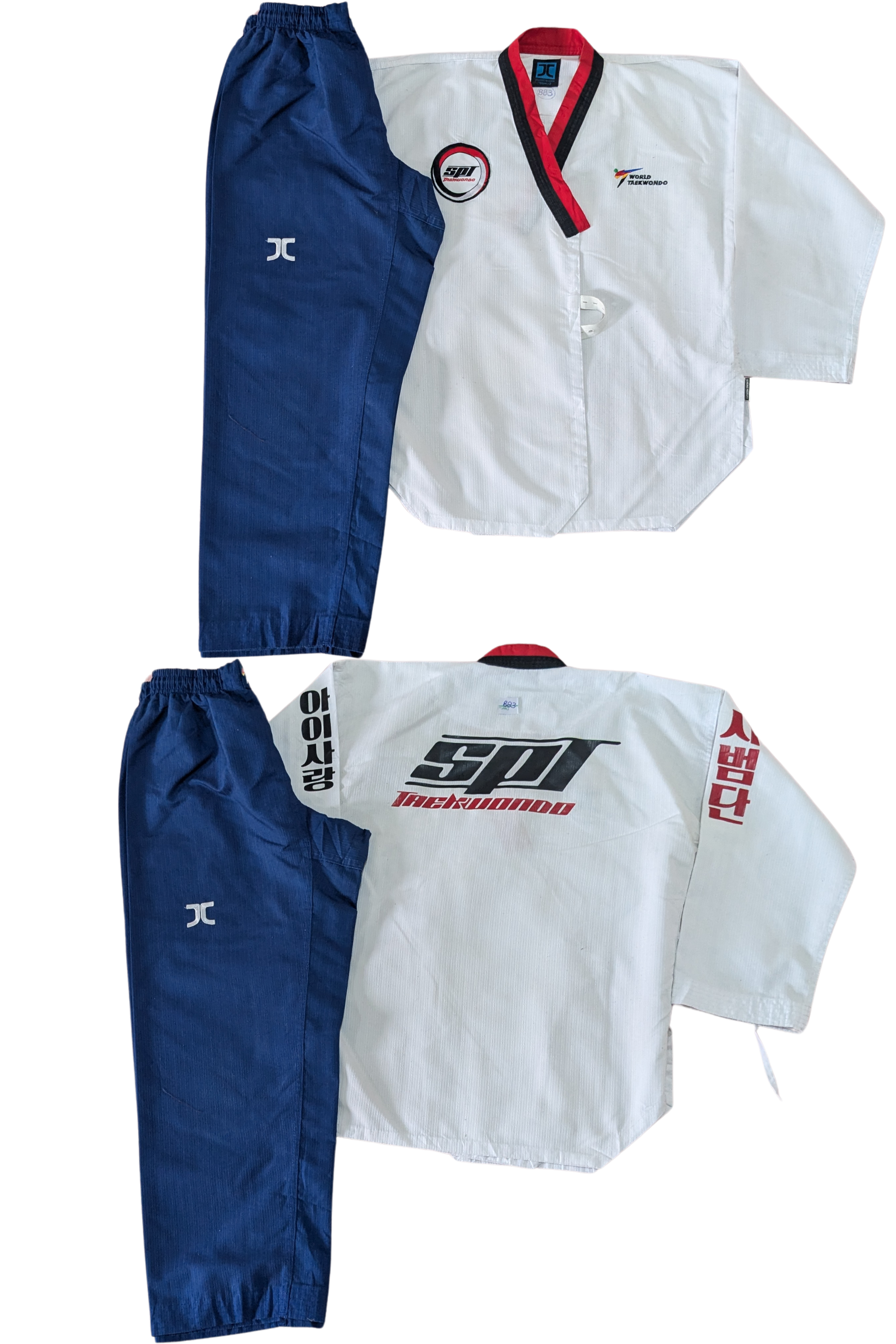 Taekwondo jc uniform (160 sized /white color )