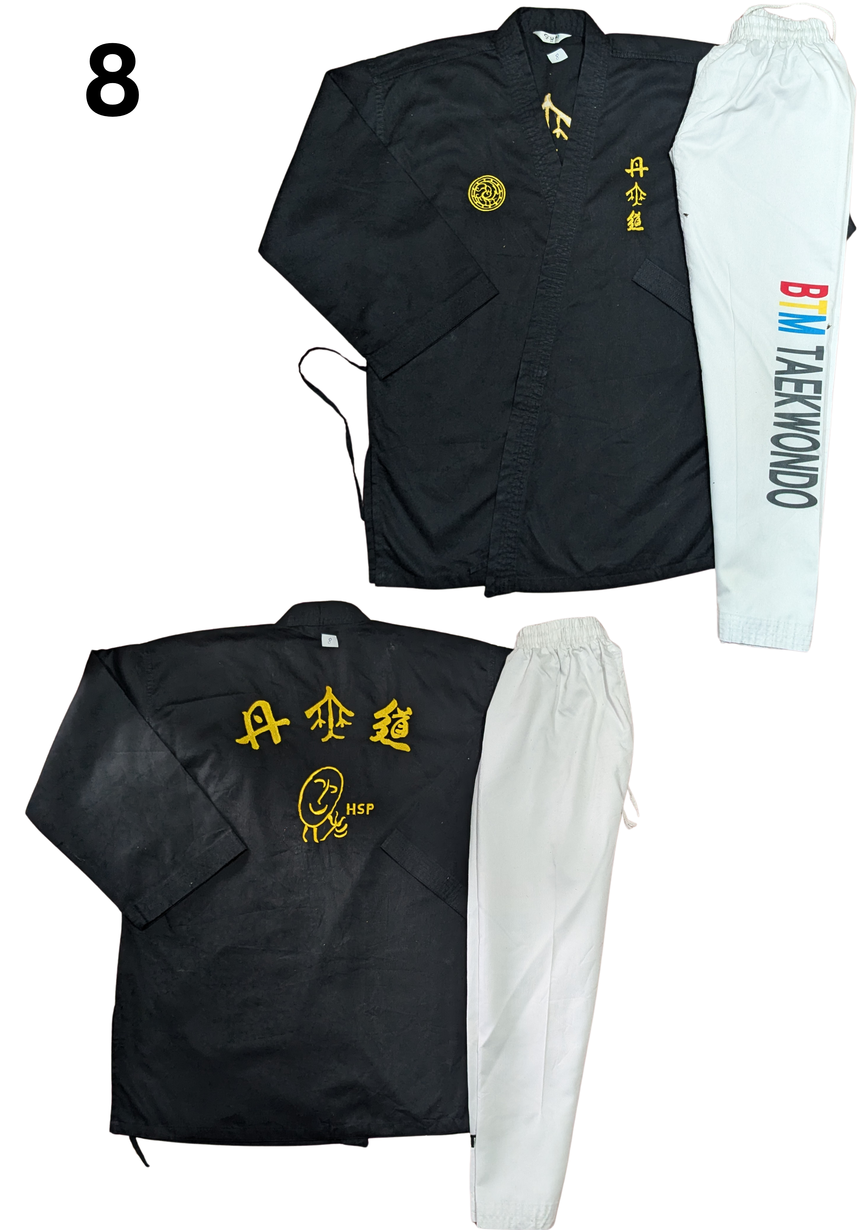 Taekwondo mt sports uniform (160 sized /black color )