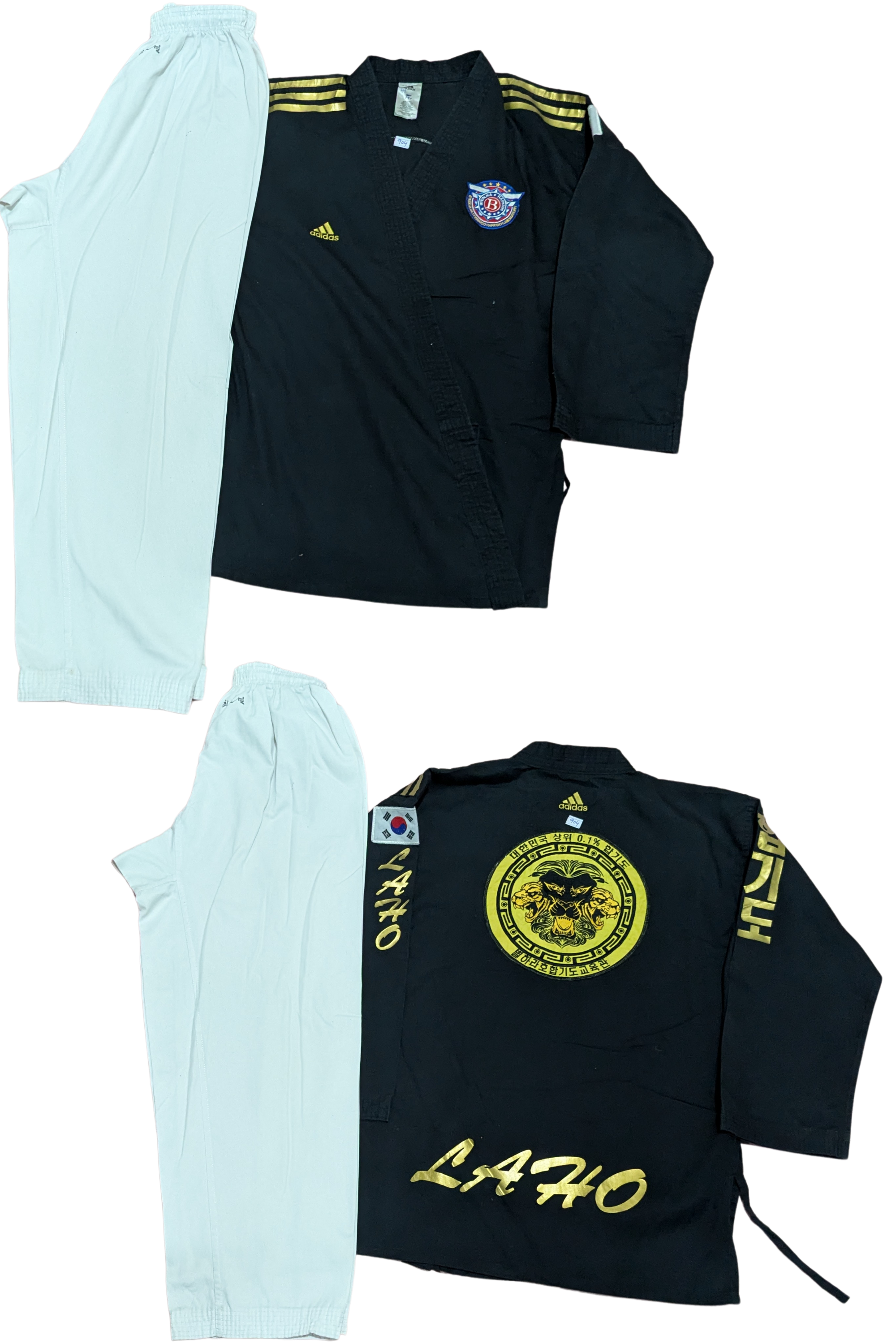 Taekwondo addidas uniform (190 sized /black color )