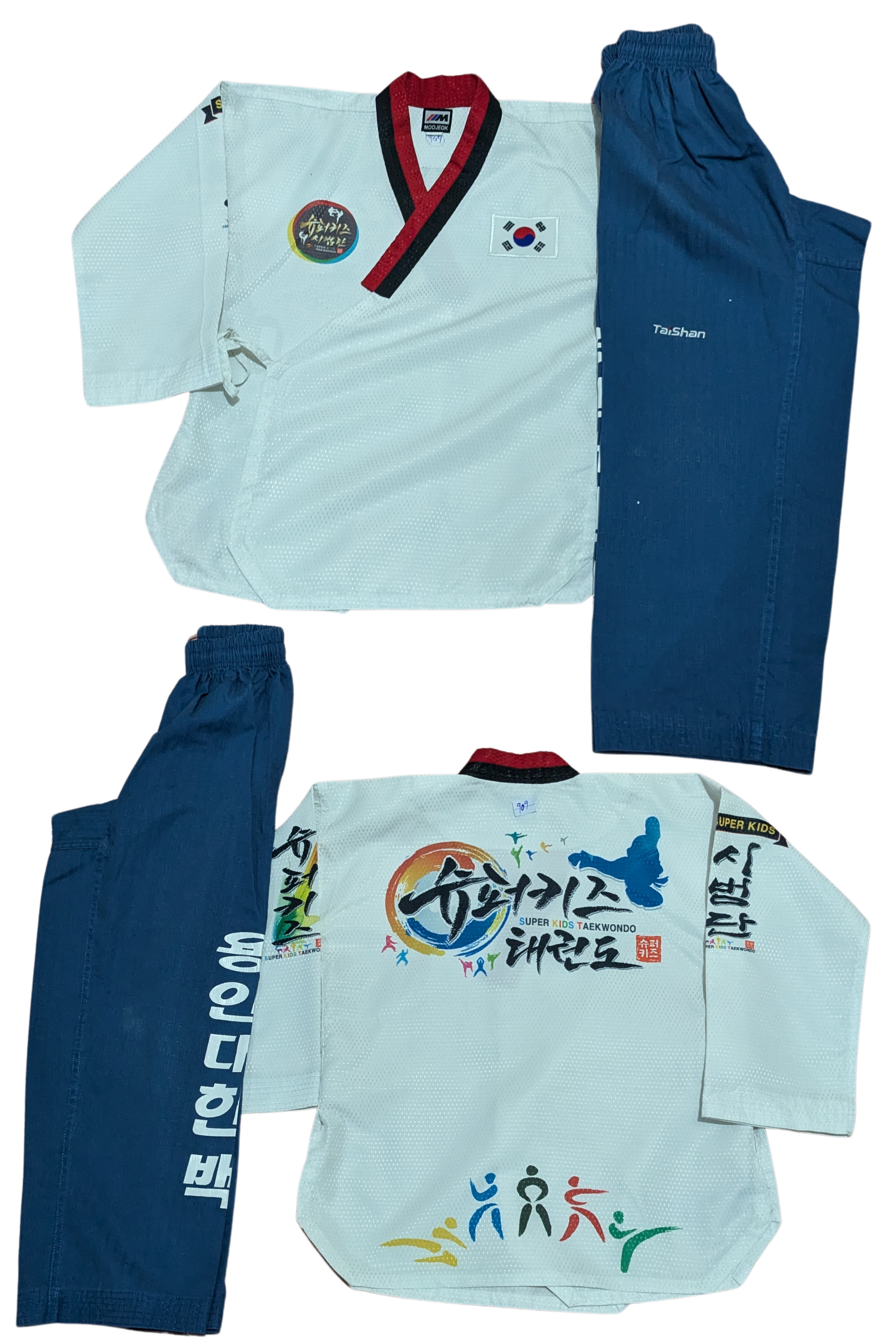 Taekwondo moojeoq uniform (140 sized /white color )