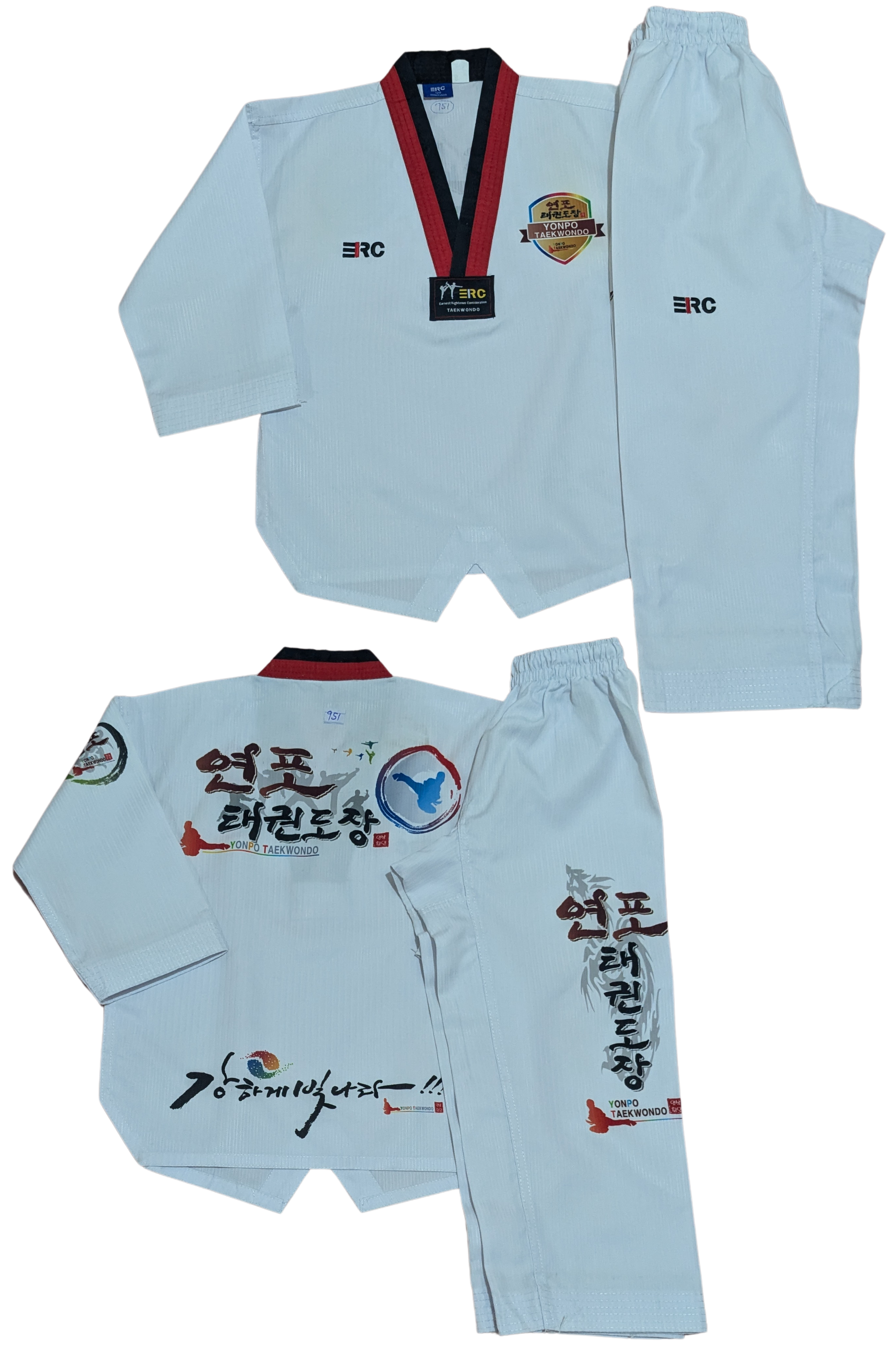 Taekwondo erc uniform (120 sized /white color )