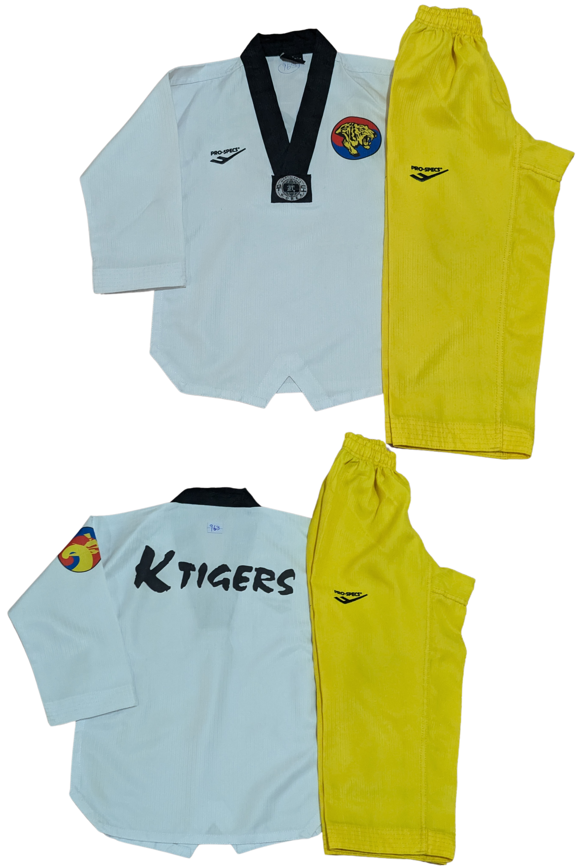 Taekwondo pro specs uniform (110 sized /white color )