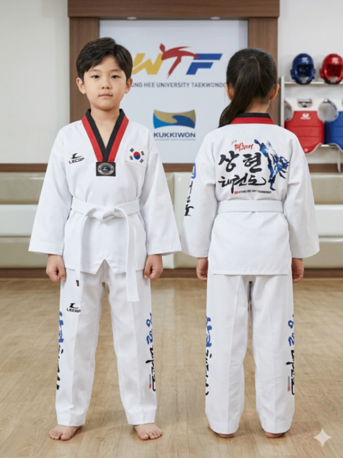 Taekwondo lecafe uniform (120 sized /white color )