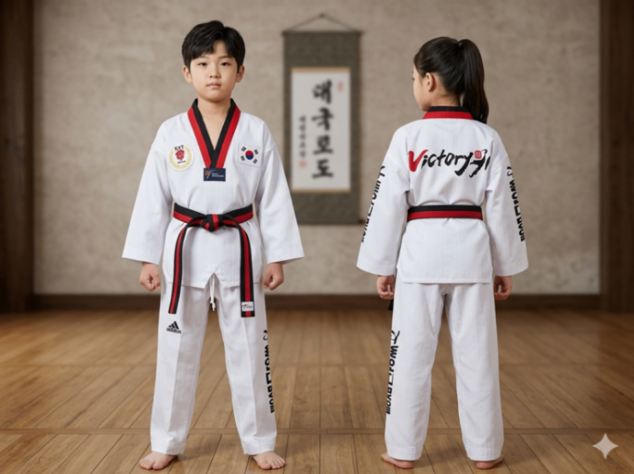 Taekwondo adiddas uniform (120 sized /white color )